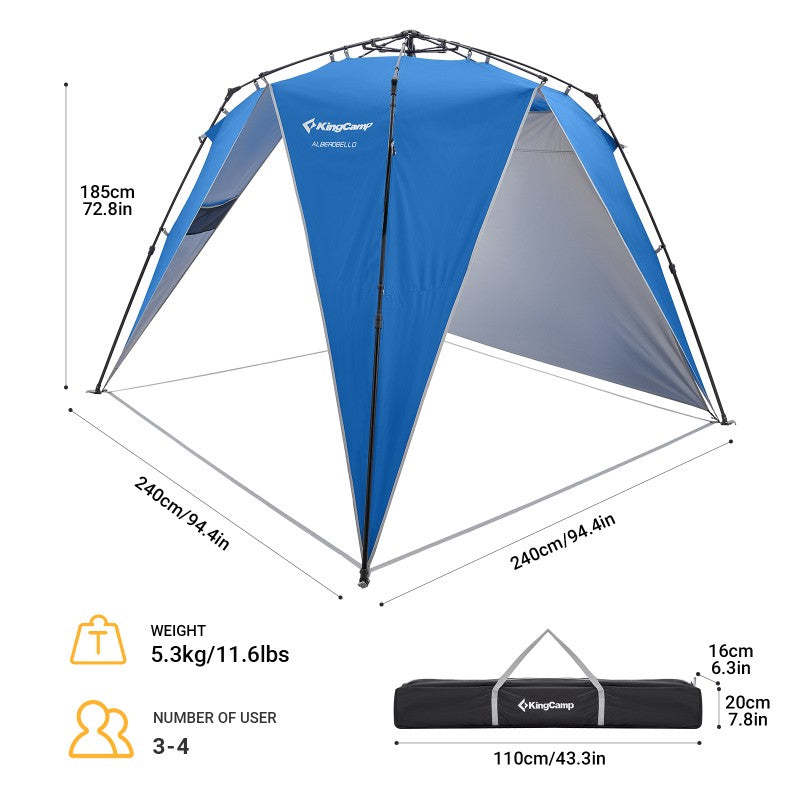 kingcamp-quick-up-sun-shelter-canopy-1-second-hydraulic-setup-upf-50 image 7