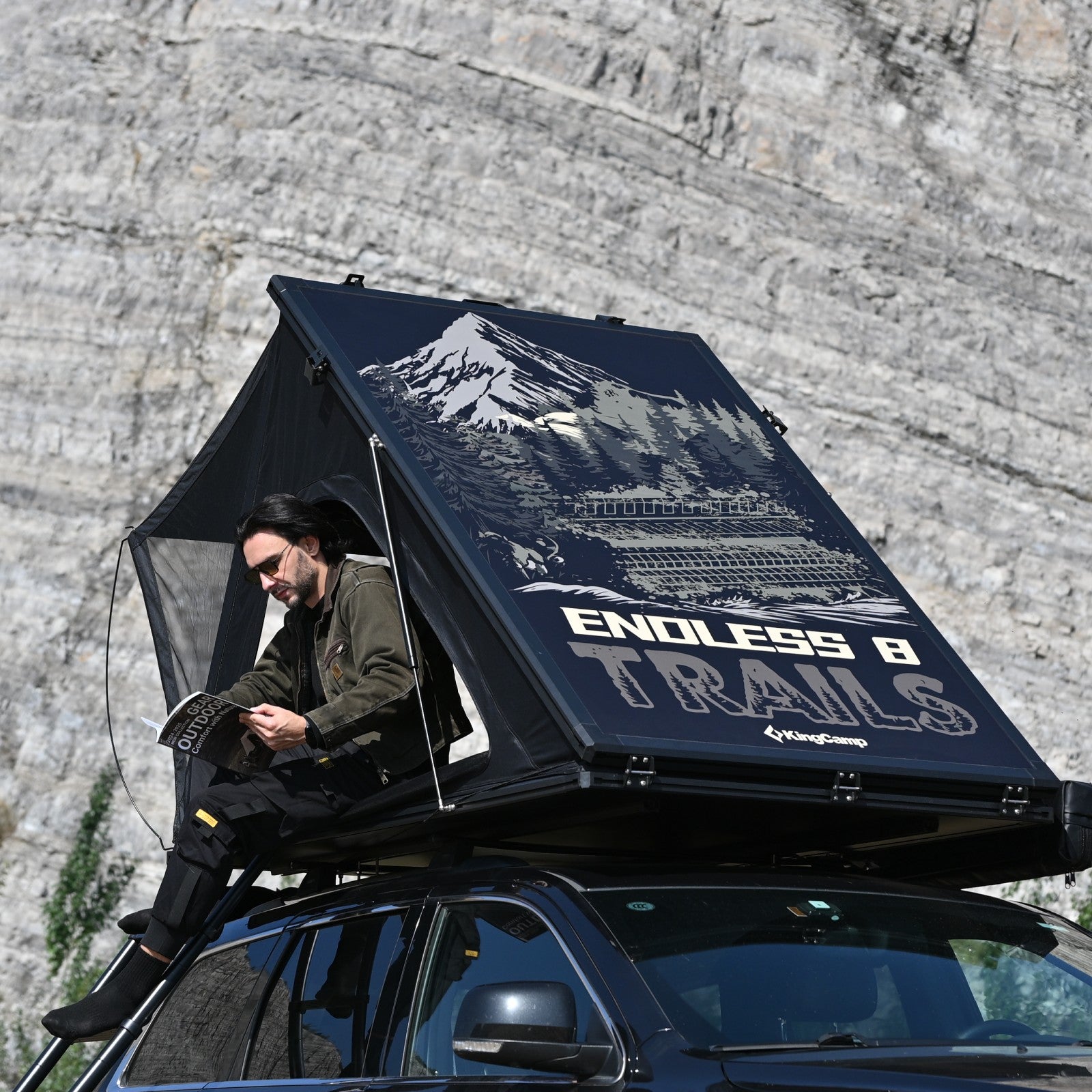 kingcamp-endless-8-aluminum-hardshell-rooftop-tent image 1