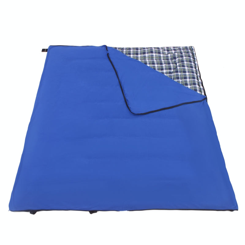 kingcamp-forest-400-hooded-rectangular-sleeping-bag-3-in-1-polycotton image 6