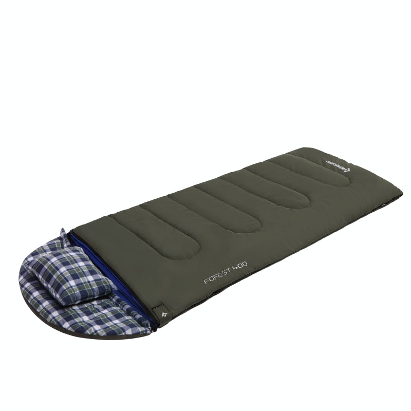 kingcamp-forest-400-hooded-rectangular-sleeping-bag-3-in-1-polycotton image 5