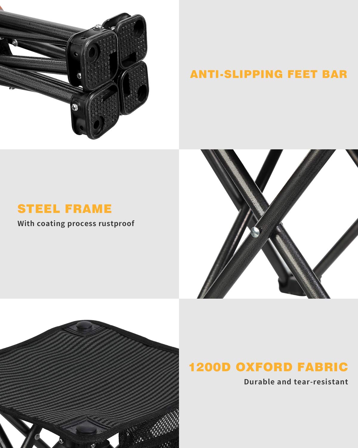 kingcamp-camping-stool-set-portable-durable-folding-stool-with-carry-bag image 7