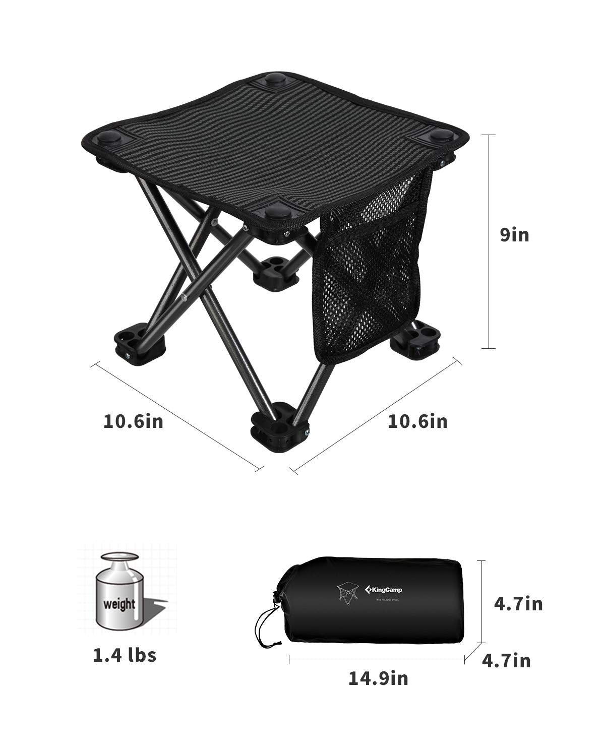 kingcamp-camping-stool-set-portable-durable-folding-stool-with-carry-bag image 3