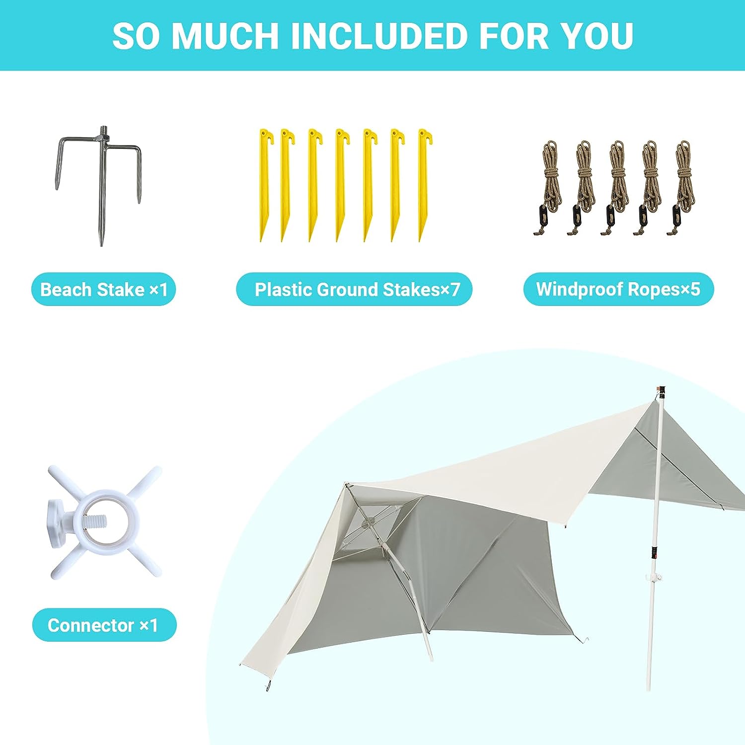 kingcamp-2-in-1-beach-sun-umbrella-patio-umbrella image 8