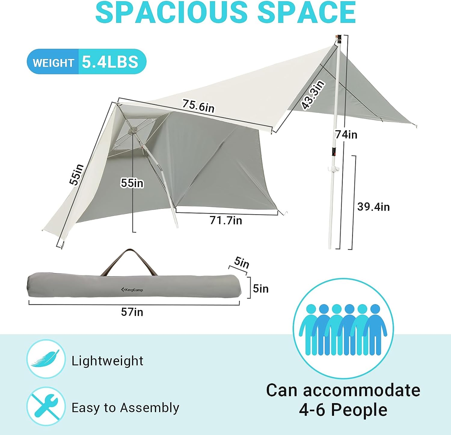 kingcamp-2-in-1-beach-sun-umbrella-patio-umbrella image 4
