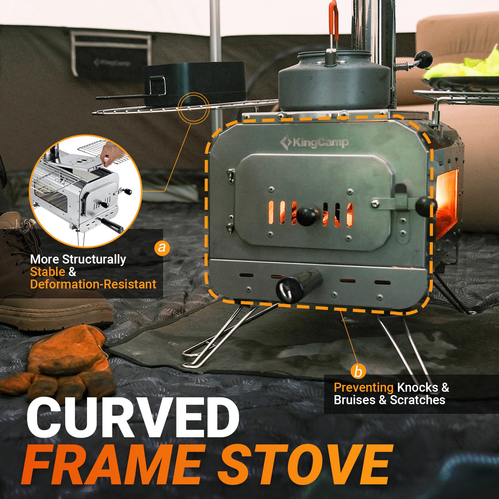 kingcamp-surefire-camping-wood-tent-stove-portable-collapsible-for-cooking-and-h image 6