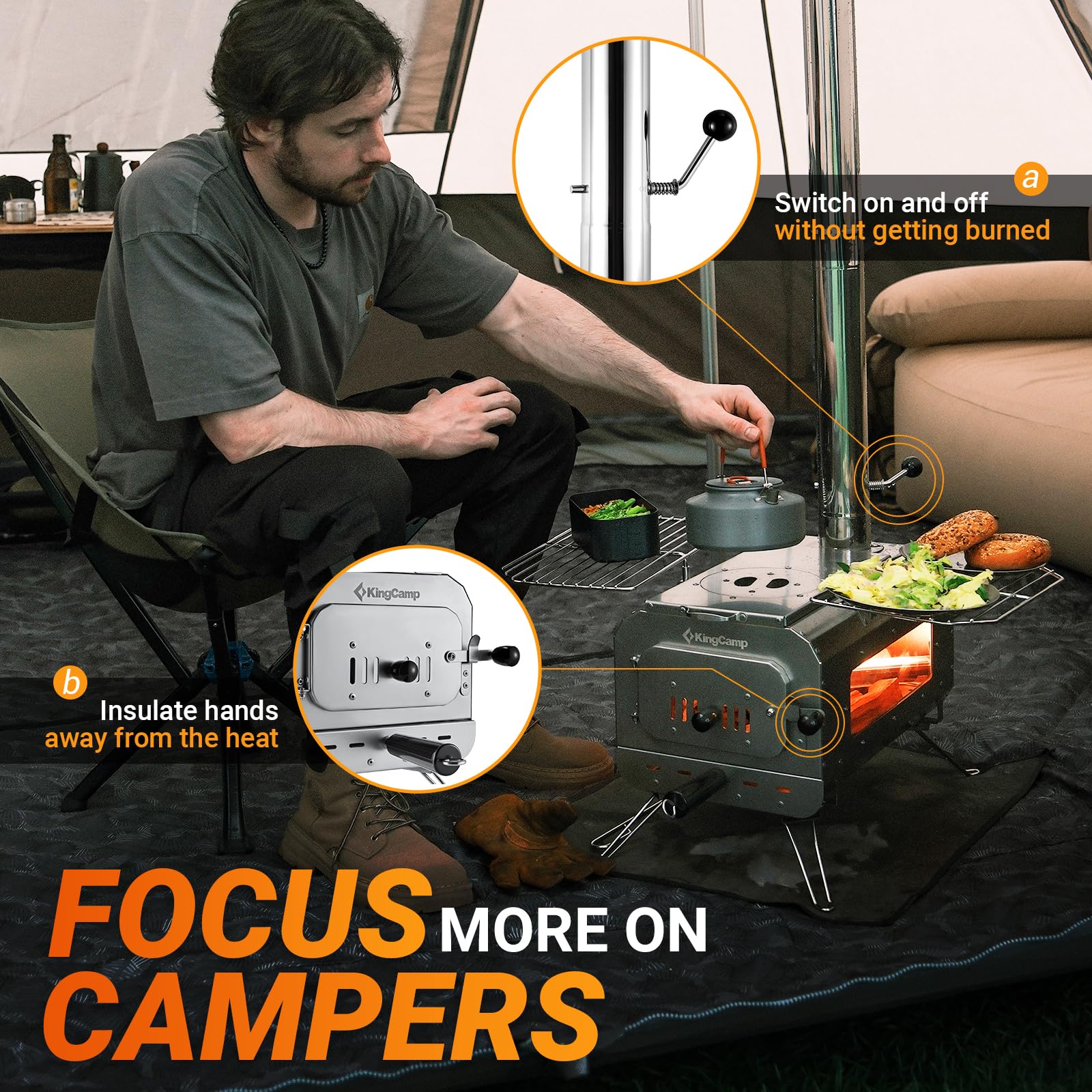 kingcamp-surefire-camping-wood-tent-stove-portable-collapsible-for-cooking-and-h image 4