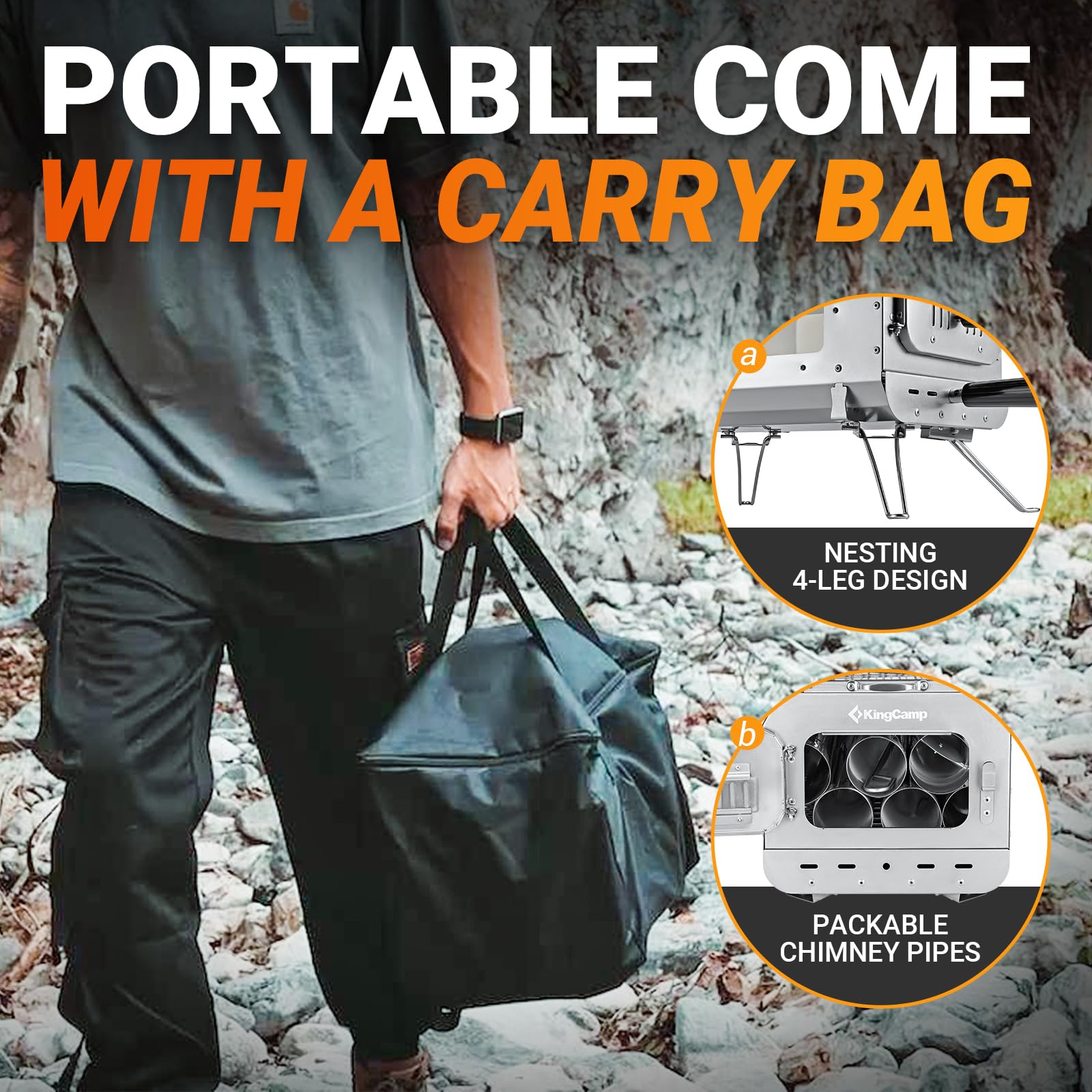 kingcamp-surefire-camping-wood-tent-stove-portable-collapsible-for-cooking-and-h image 3