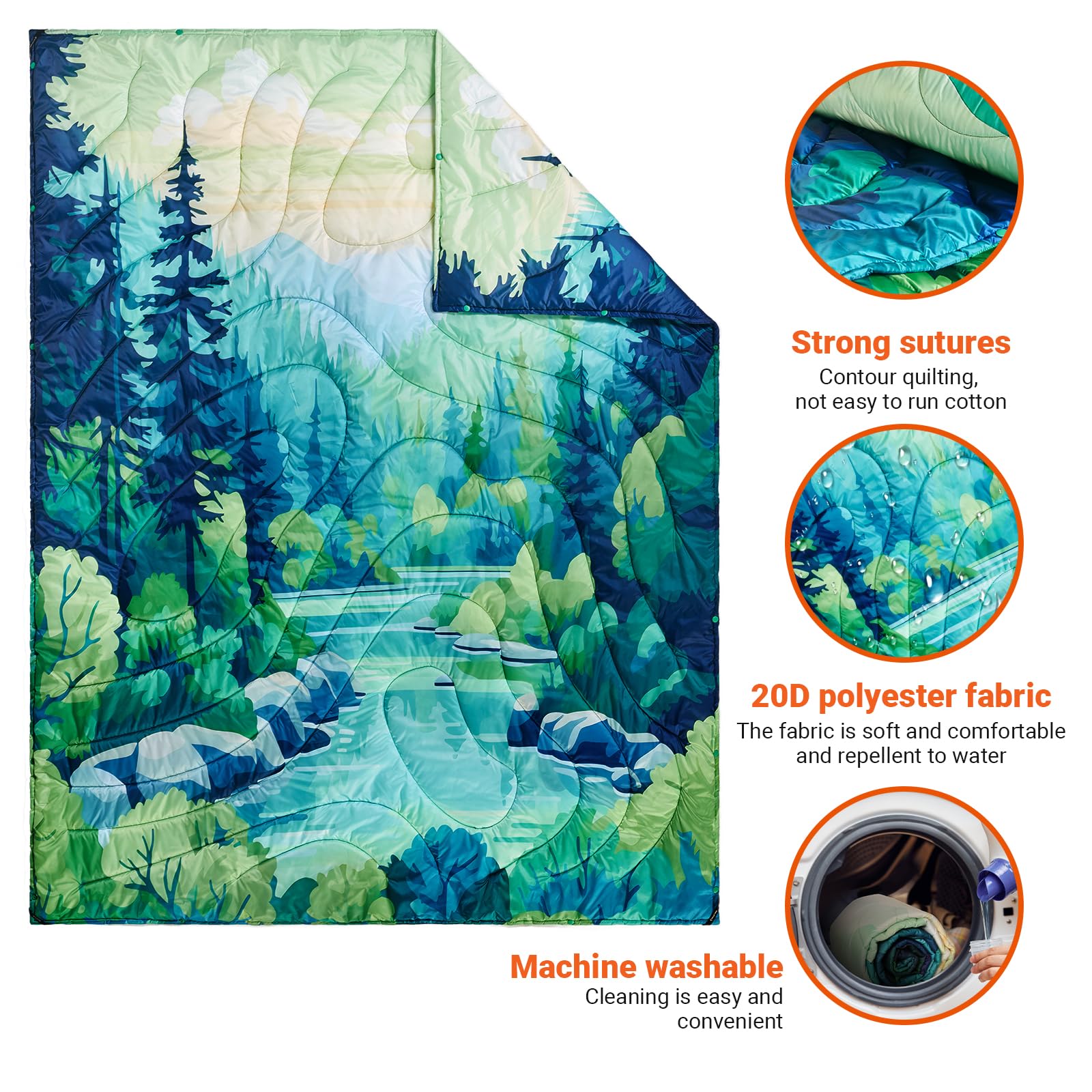 kingcamp-smart-150-travel-blanket-multifunctional-throw-and-emergency-sleeping-b image 4