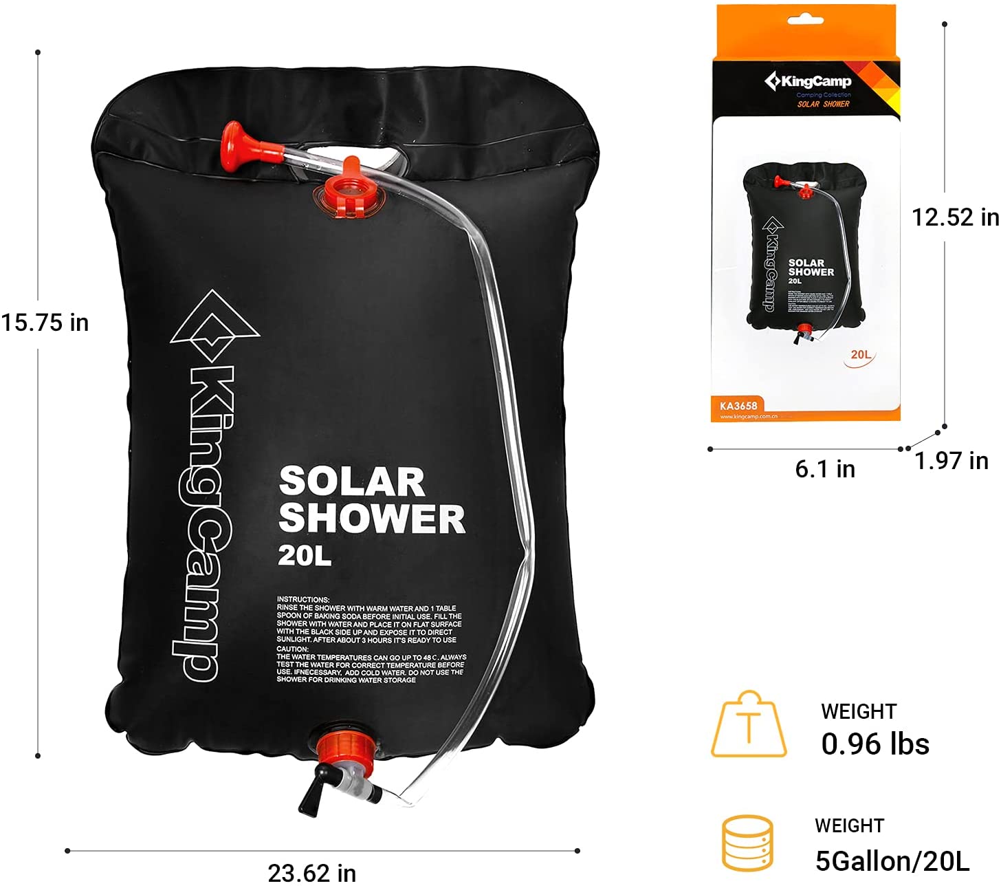 kingcamp-20l-5-28-gallon-portable-camping-solar-shower image 5