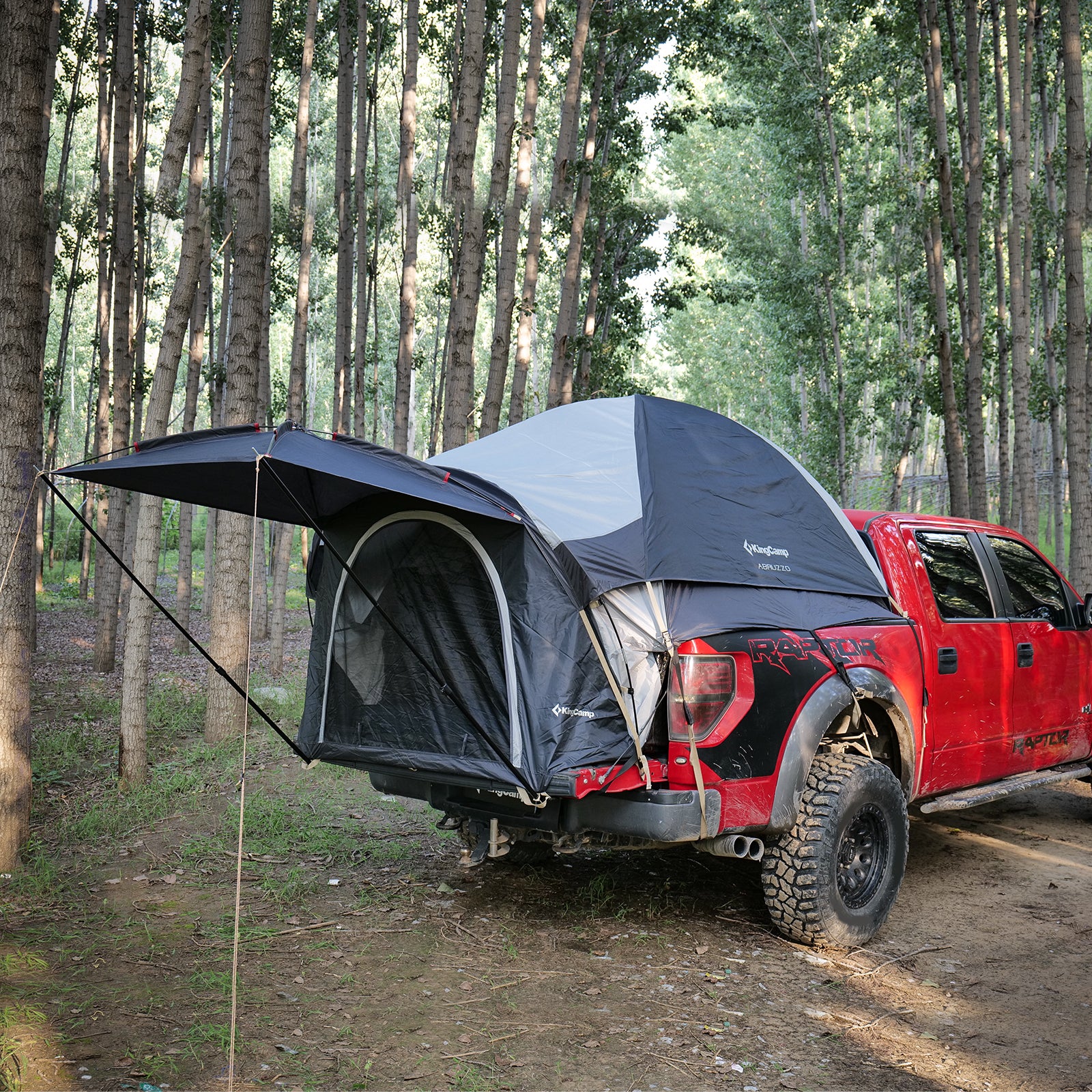 kingcamp-2-person-6-5-truck-bed-tent-with-removable-awning-quick-setup-in-15-min image 2