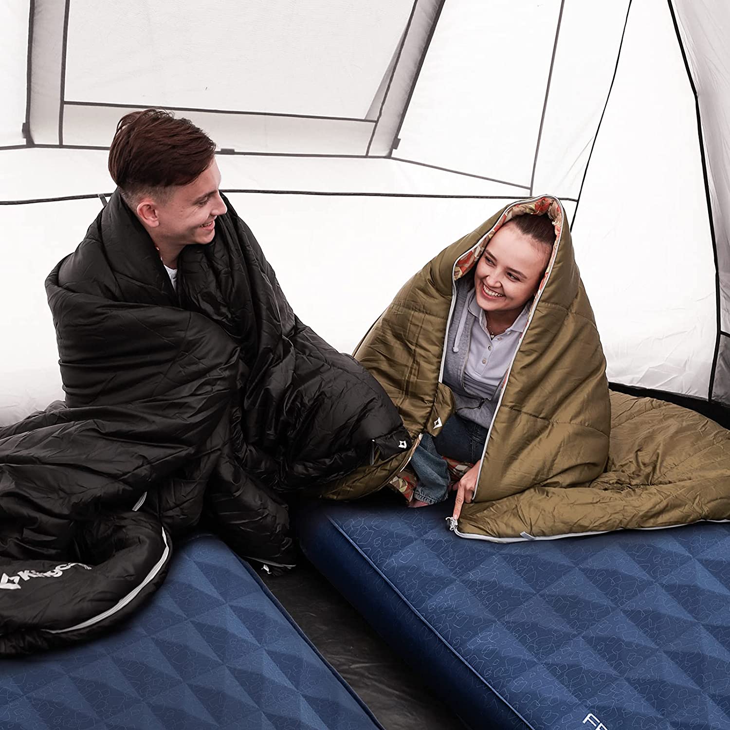 kingcamp-4-thick-double-self-inflating-camping-pad-insulated-rectangular-pad-wit image 2