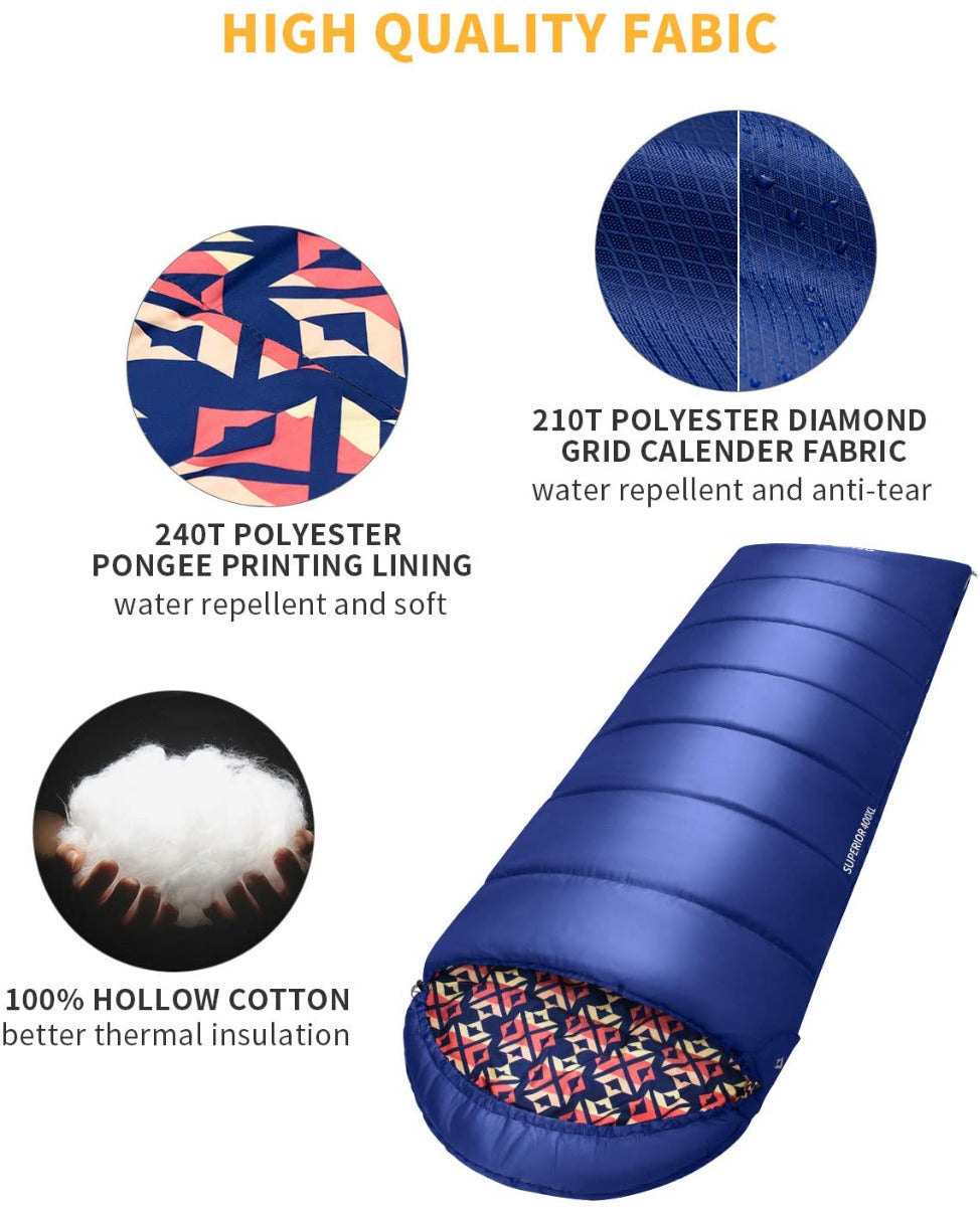 kingcamp-3-season-0-degree-camping-sleeping-bag-synthetic-insulation-double-zip image 3