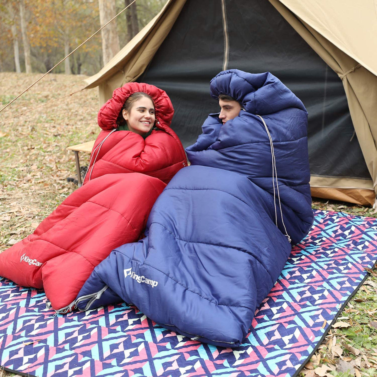 kingcamp-3-season-0-degree-camping-sleeping-bag-synthetic-insulation-double-zip image 4