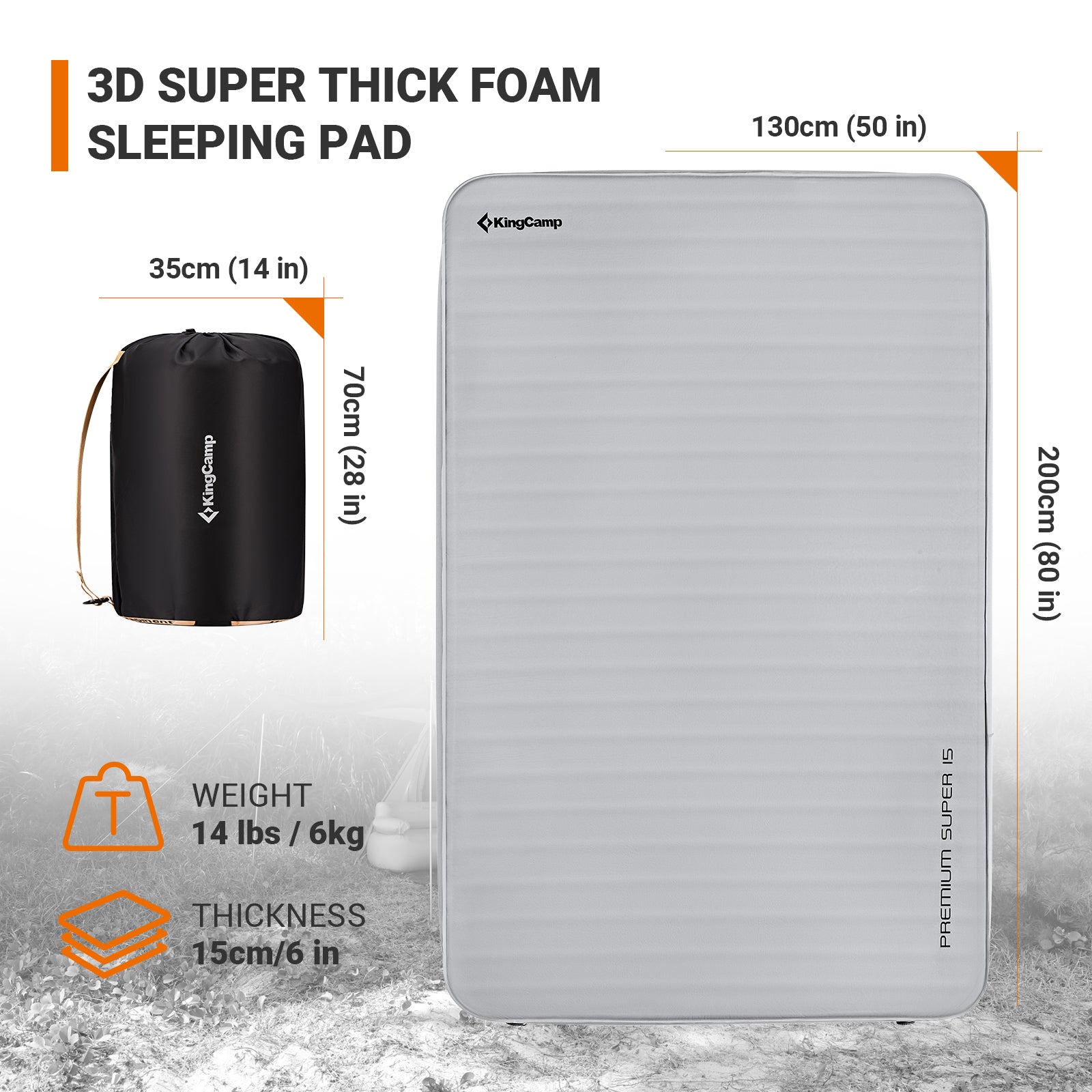 kingcamp-premium-super-15-self-inflating-camping-sleeping-pad image 4