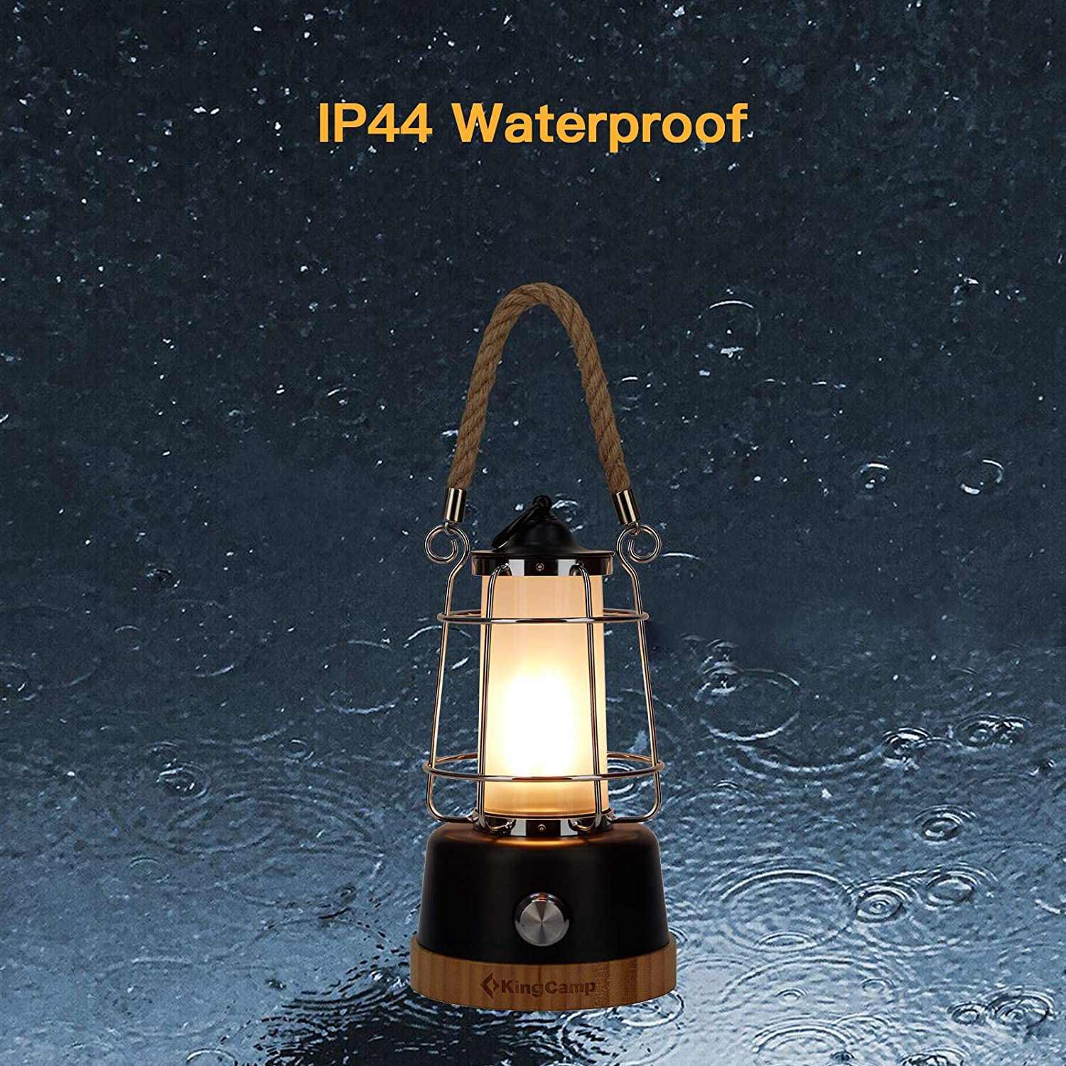 kingcamp-adjustable-brightness-rechargeable-lantern-vintage-style-led-usb-port image 7