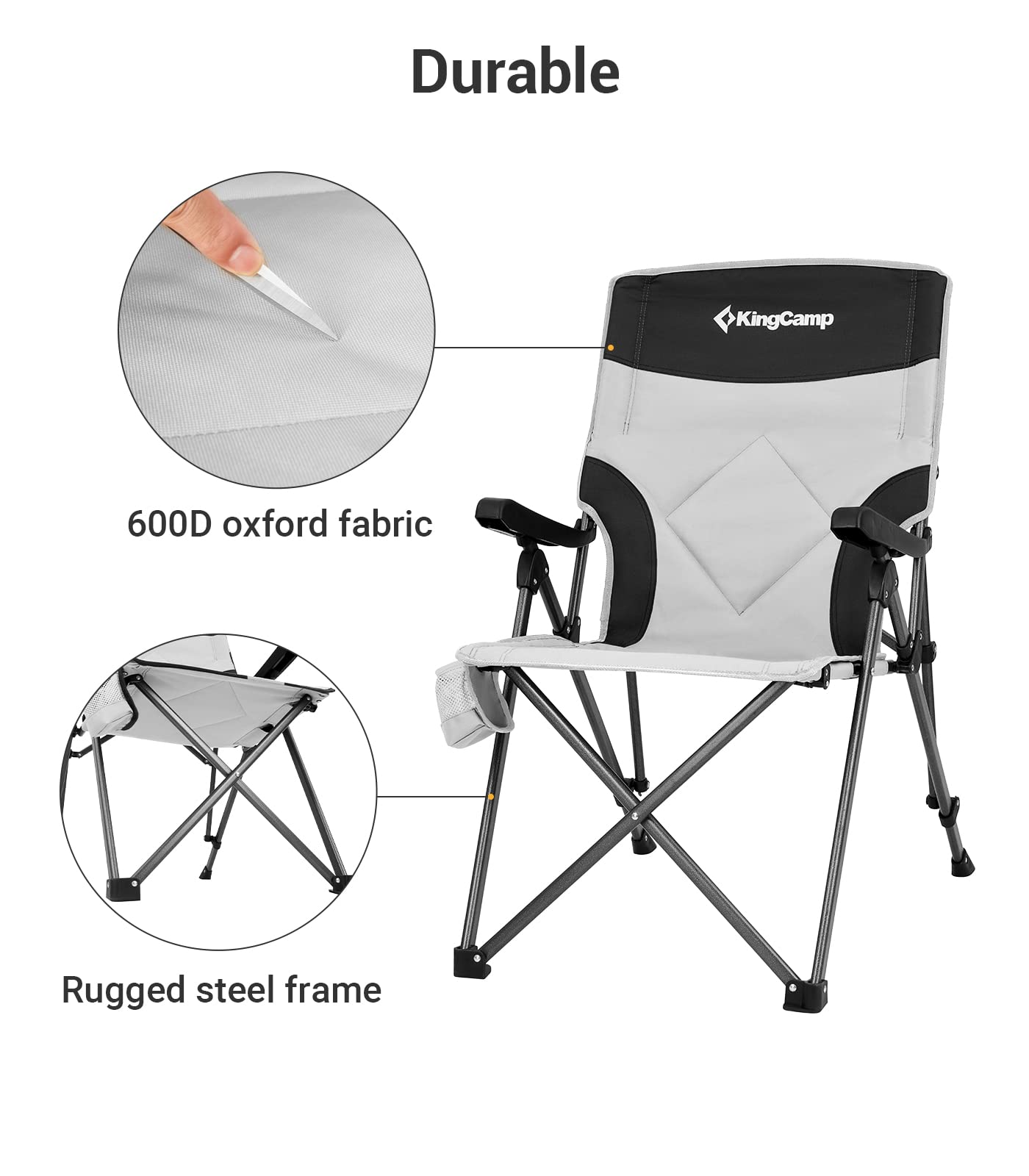 kingcamp-adjustable-heavy-duty-high-back-camping-chair-3-position-recline image 6