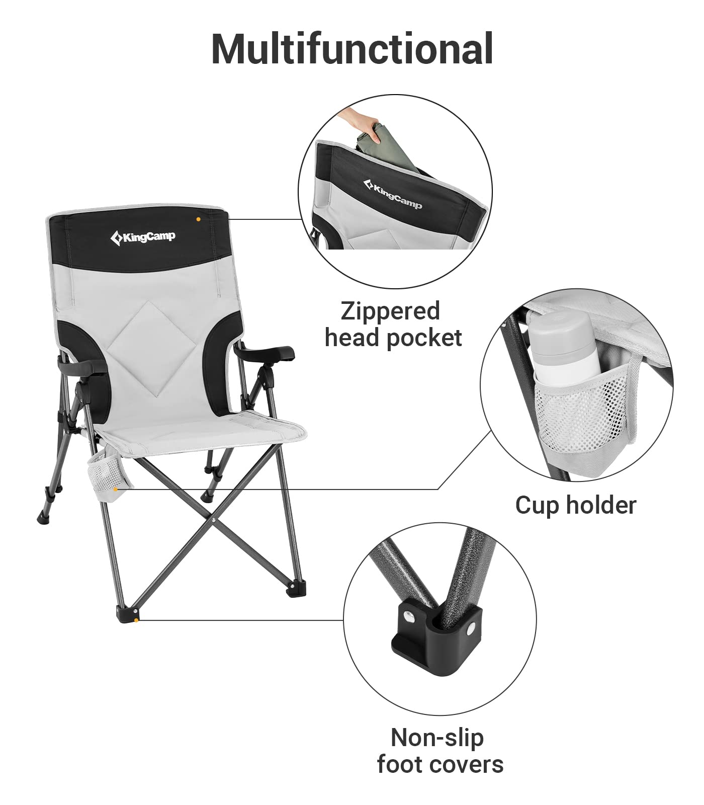 kingcamp-adjustable-heavy-duty-high-back-camping-chair-3-position-recline image 7