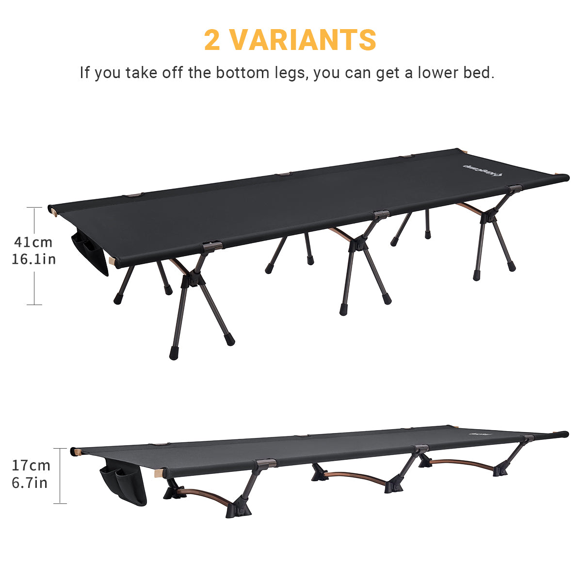 kingcamp-ultralight-aluminum-alloy-high-low-use-camping-cot image 2