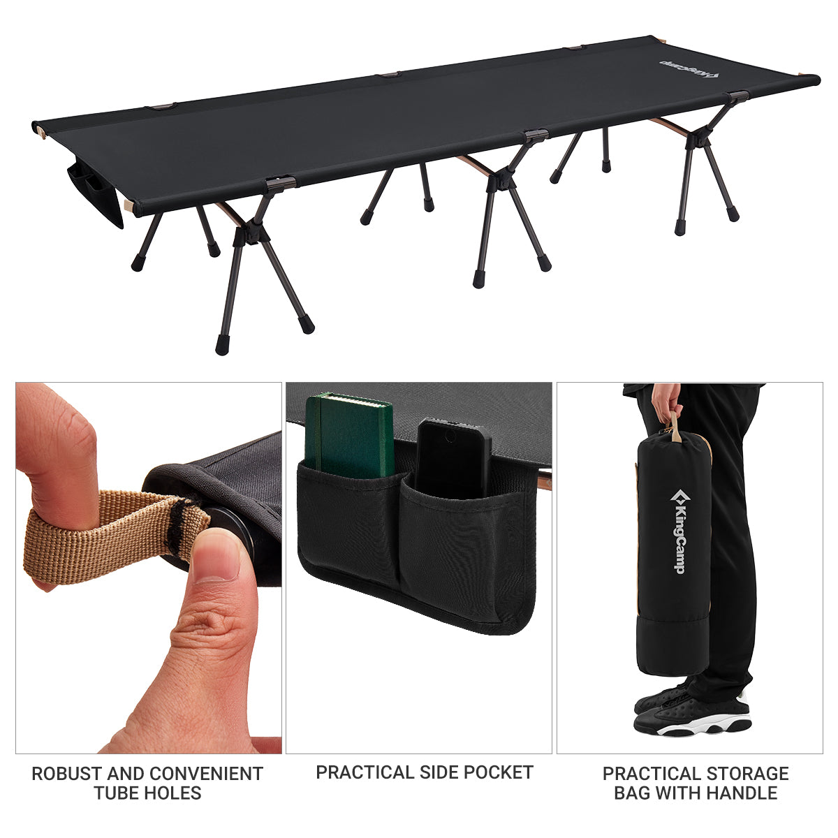 kingcamp-ultralight-aluminum-alloy-high-low-use-camping-cot image 4