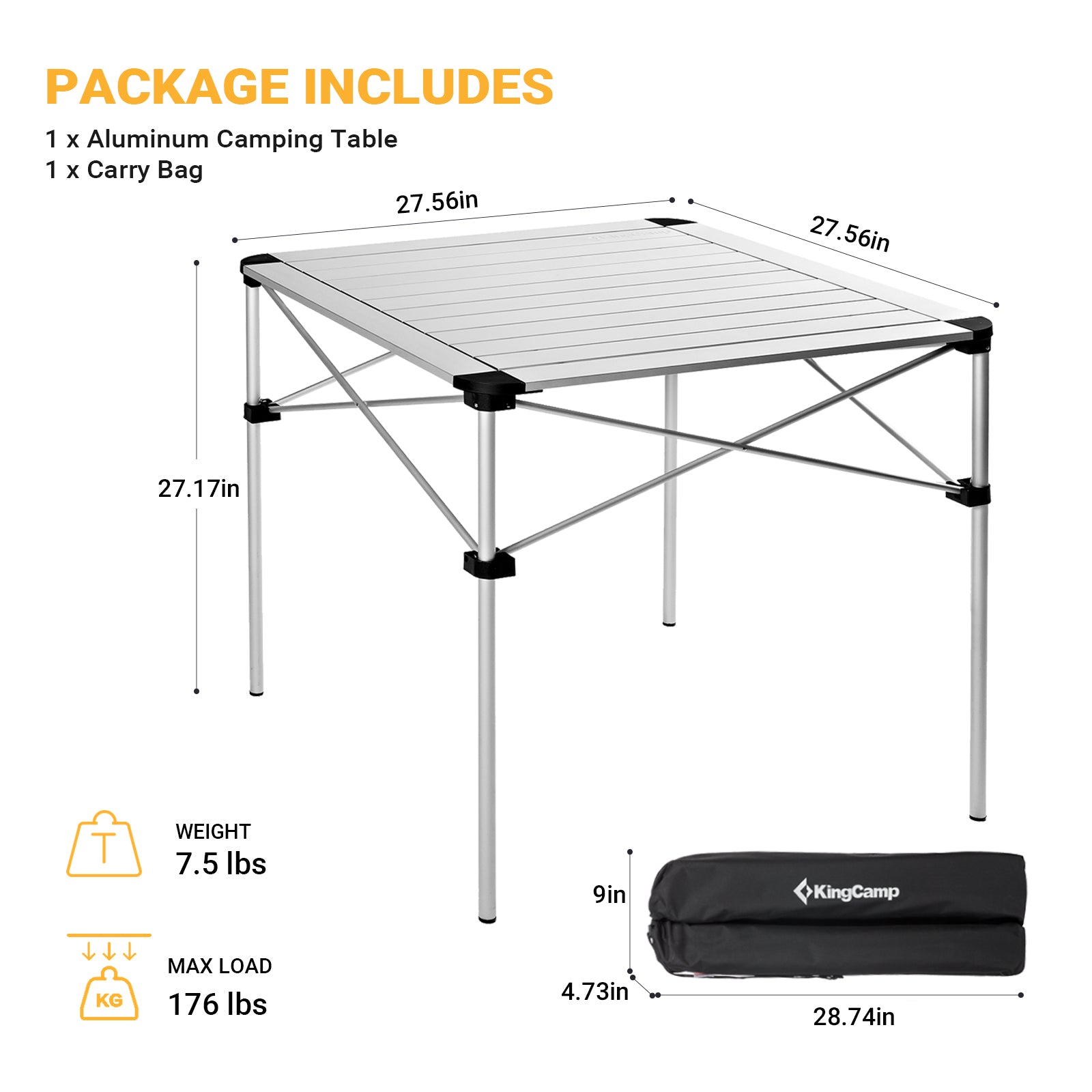 kingcamp-2-4-person-aluminum-roll-up-camping-table image 2