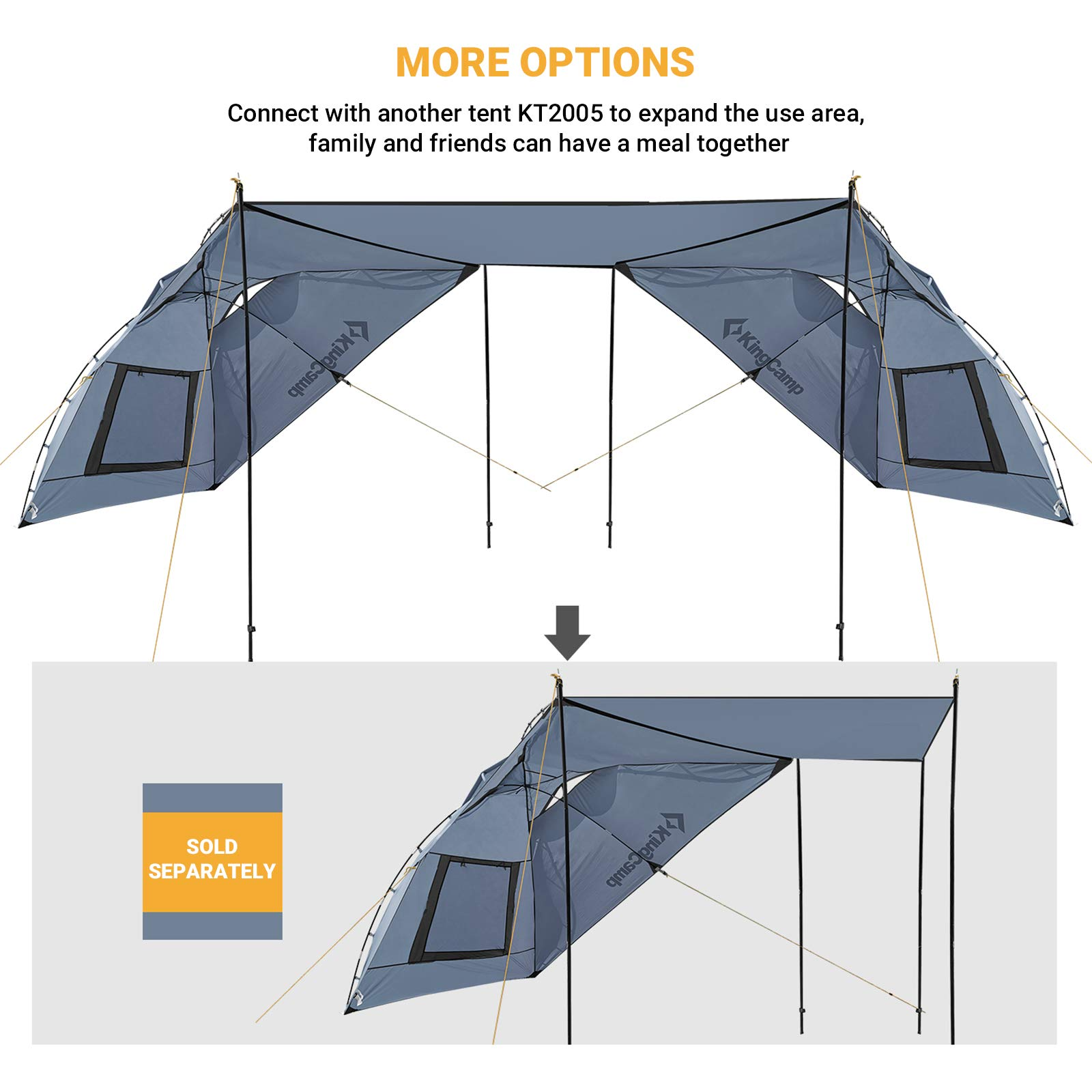 kingcamp-awning-shelter-suv-tent-3-person-car-camping-canopy image 4