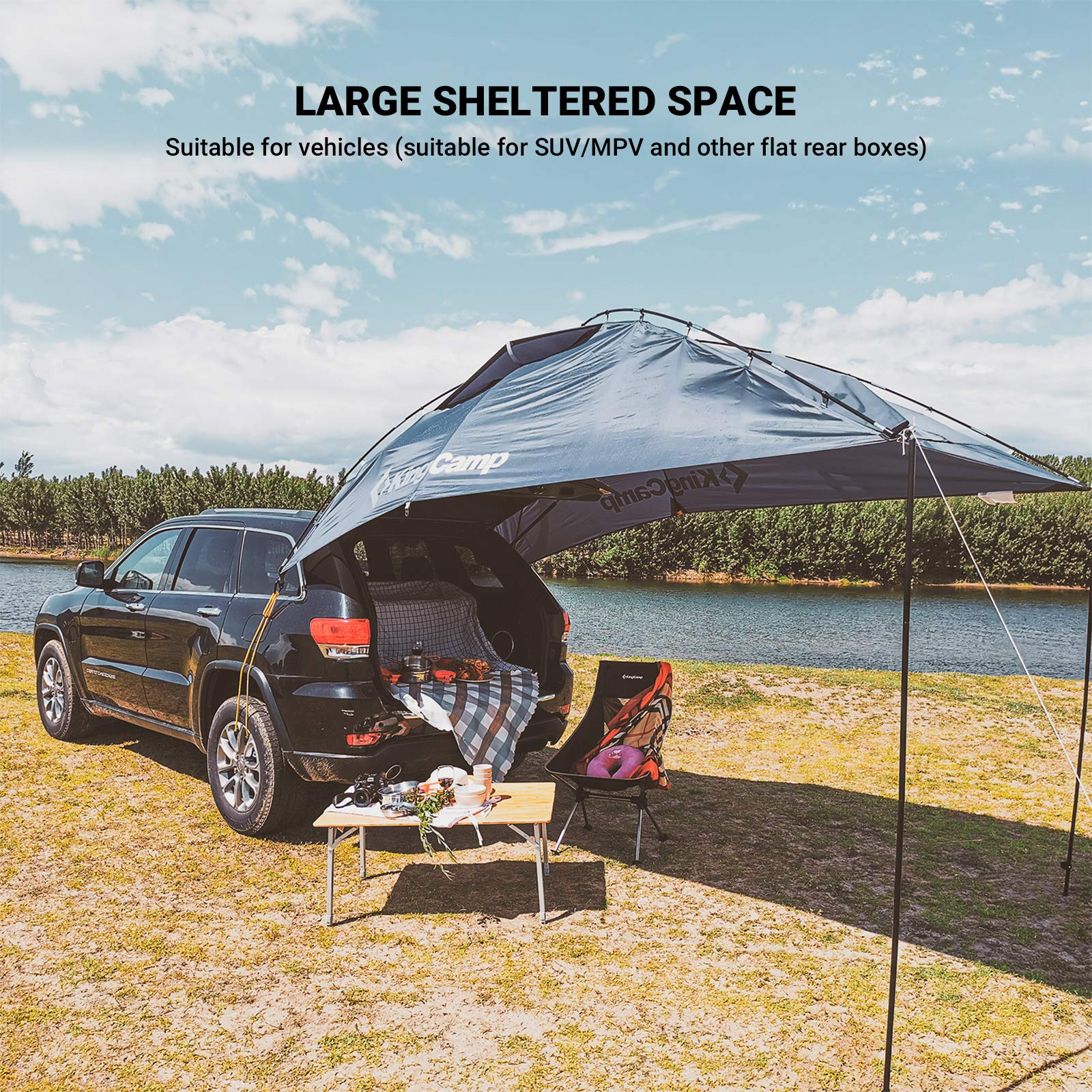 kingcamp-awning-shelter-suv-tent-3-person-car-camping-canopy image 7