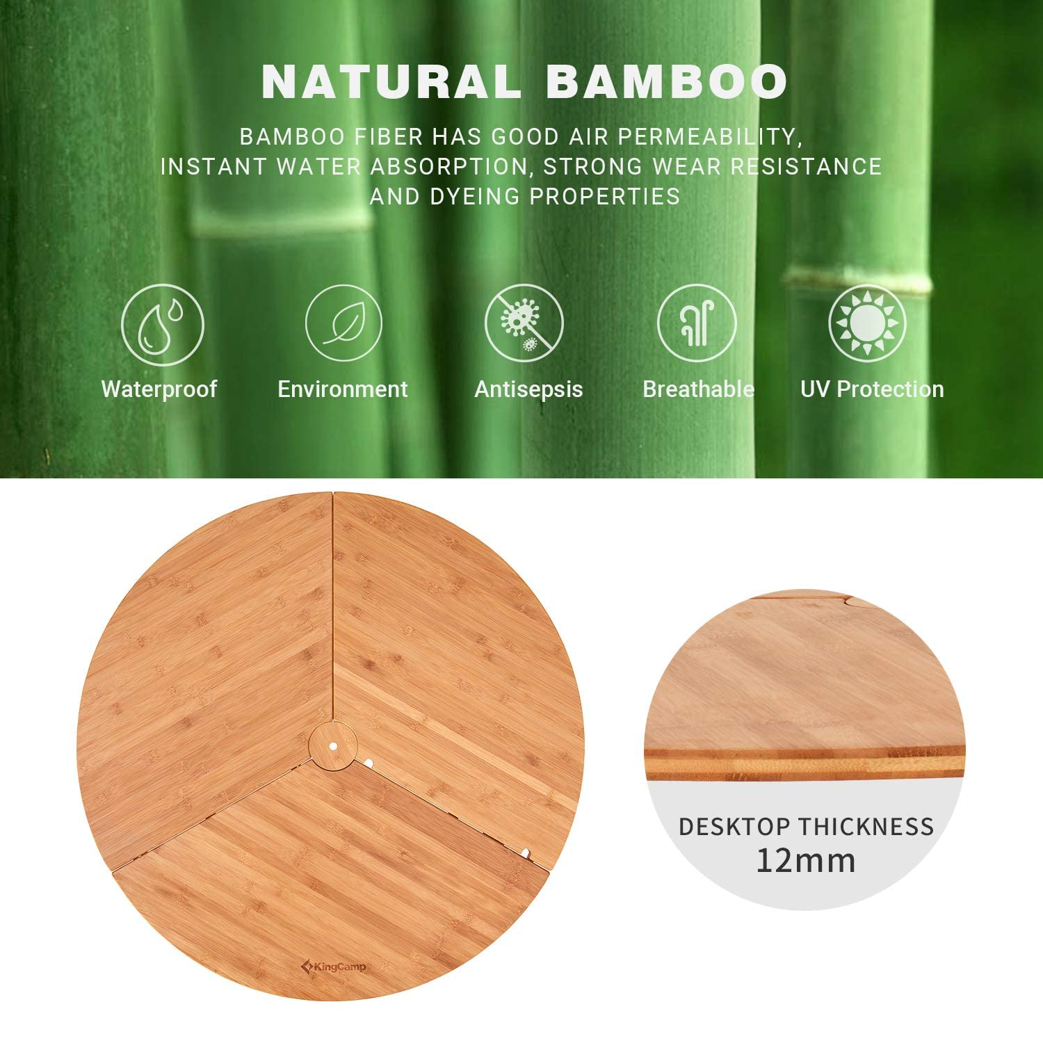 kingcamp-bamboo-round-folding-table image 4
