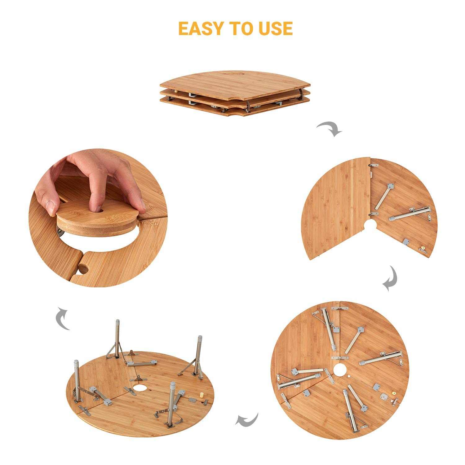kingcamp-bamboo-round-folding-table image 5