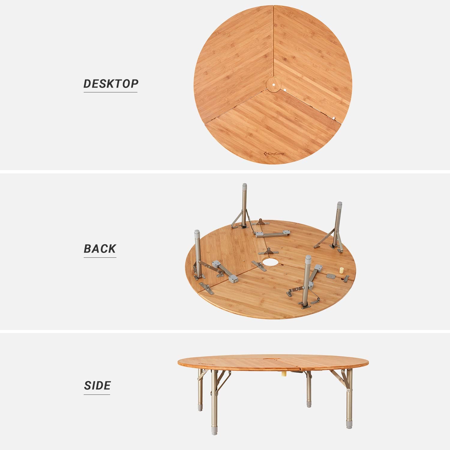 kingcamp-bamboo-round-folding-table image 6