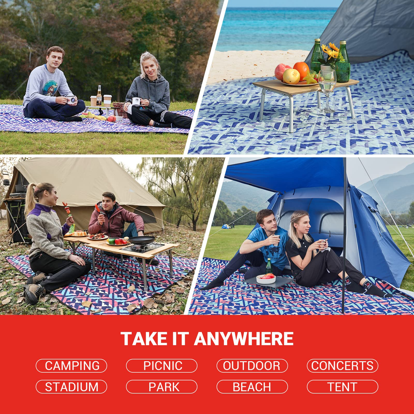kingcamp-beach-picnic-blanket image 4