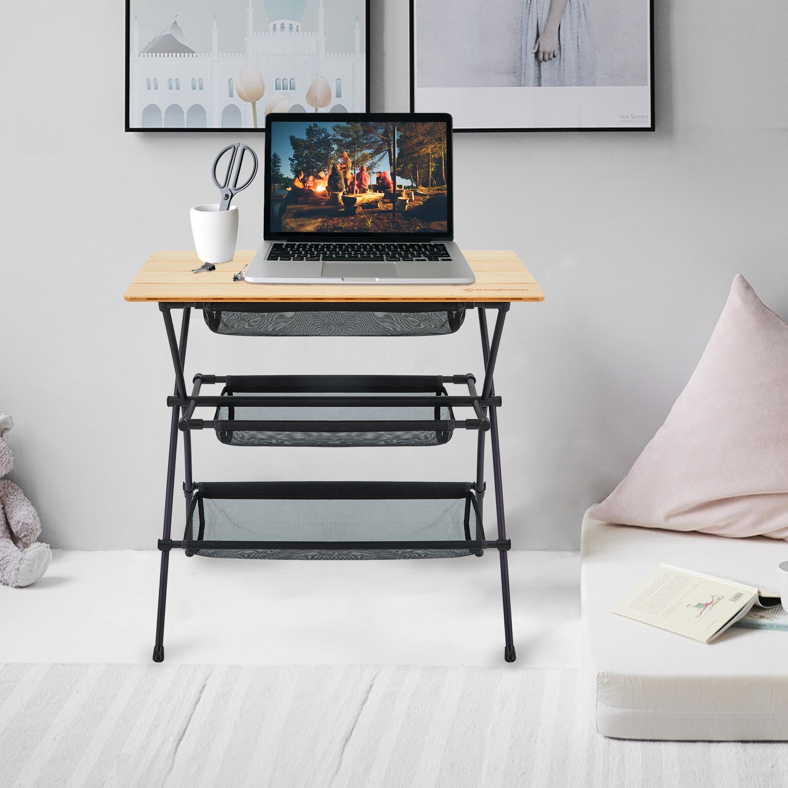 kingcamp-camping-detachable-shelf-with-bamboo-table-board image 7