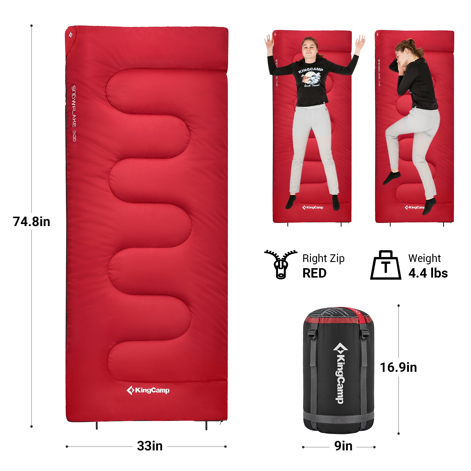 kingcamp-cotton-flannel-3-season-sleeping-bags image 6