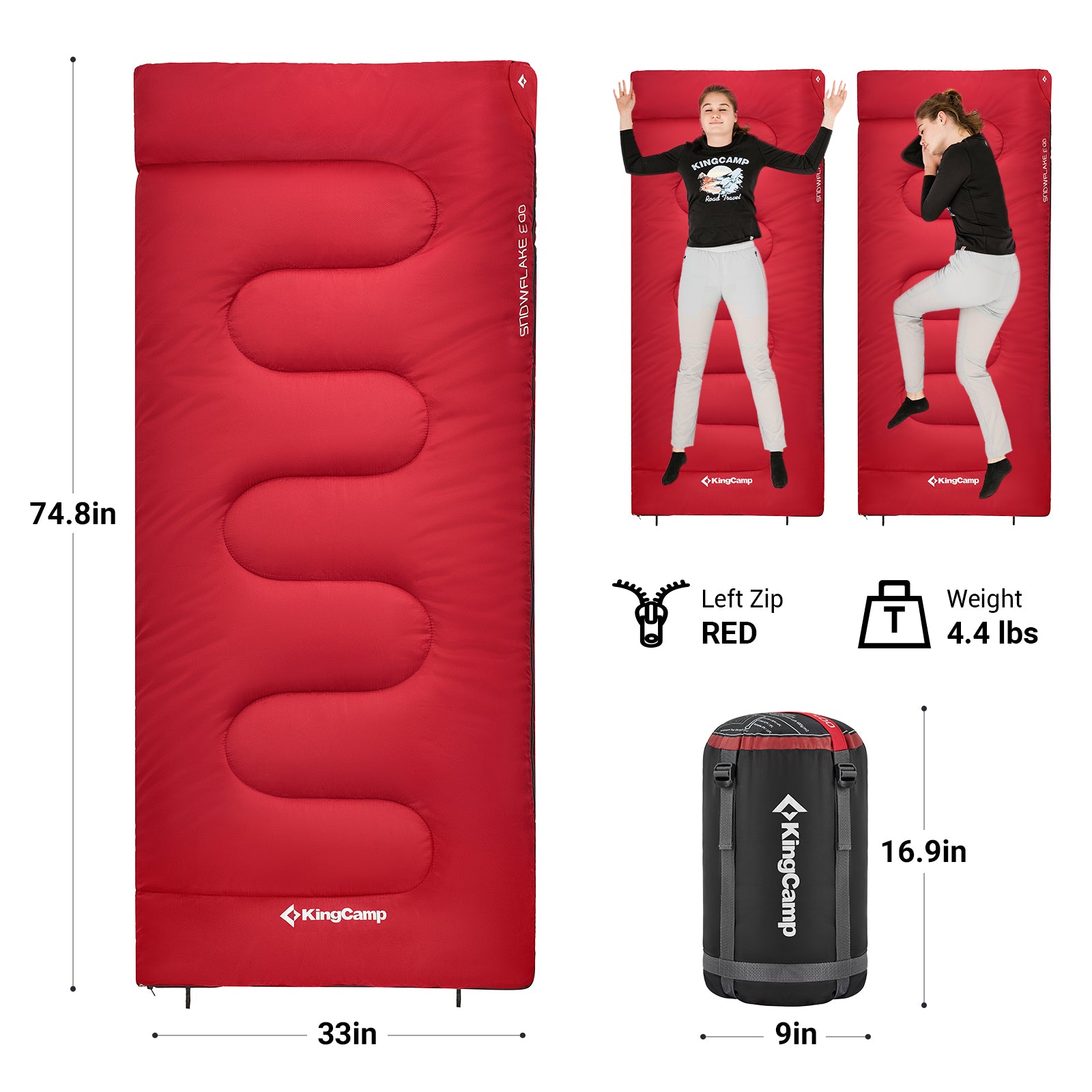 kingcamp-cotton-flannel-3-season-sleeping-bags image 7