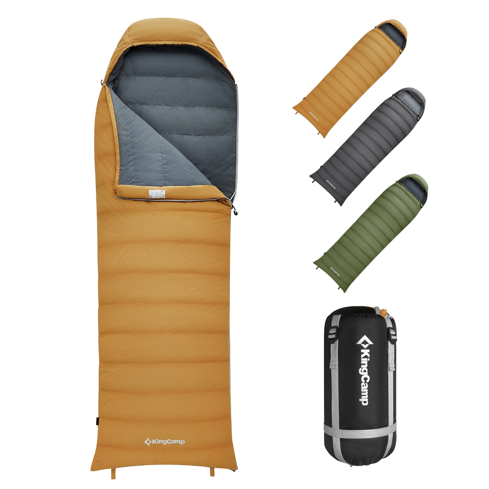 kingcamp-duck-down-sleeping-bag-3-season-camping-and-travel-down-bag image 1