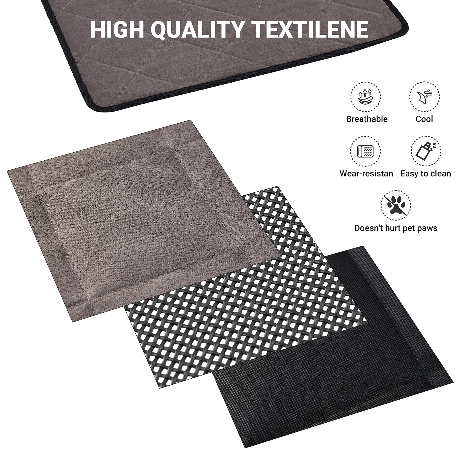 kingcamp-pets-elevated-outdoor-raised-mat-breathable-dog-cot-with-stainless-stee image 4