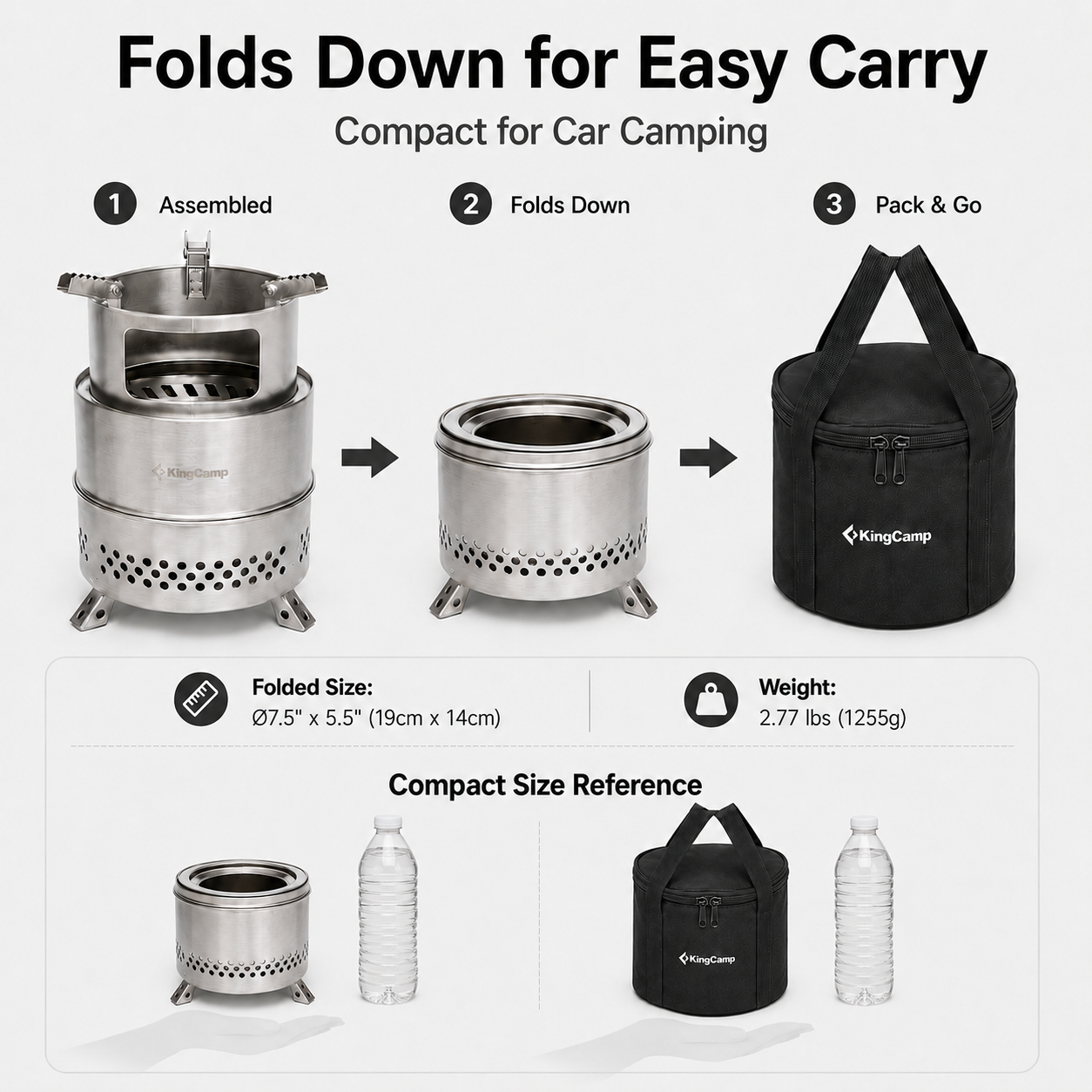 kingcamp-firewood-portable-wood-stove-foldable-stainless-steel-camping-stove image 3