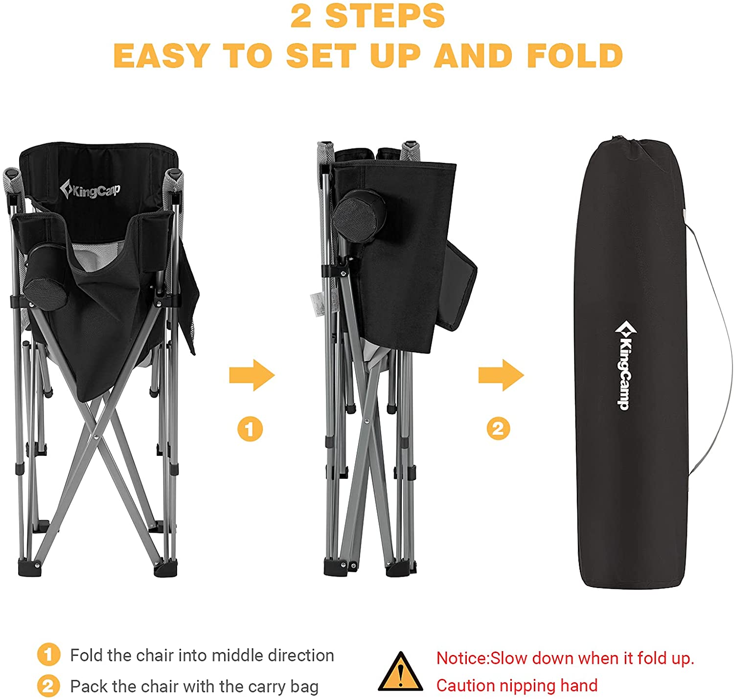 kingcamp-folding-lightweight-camping-chair-with-breathable-mesh-back image 5