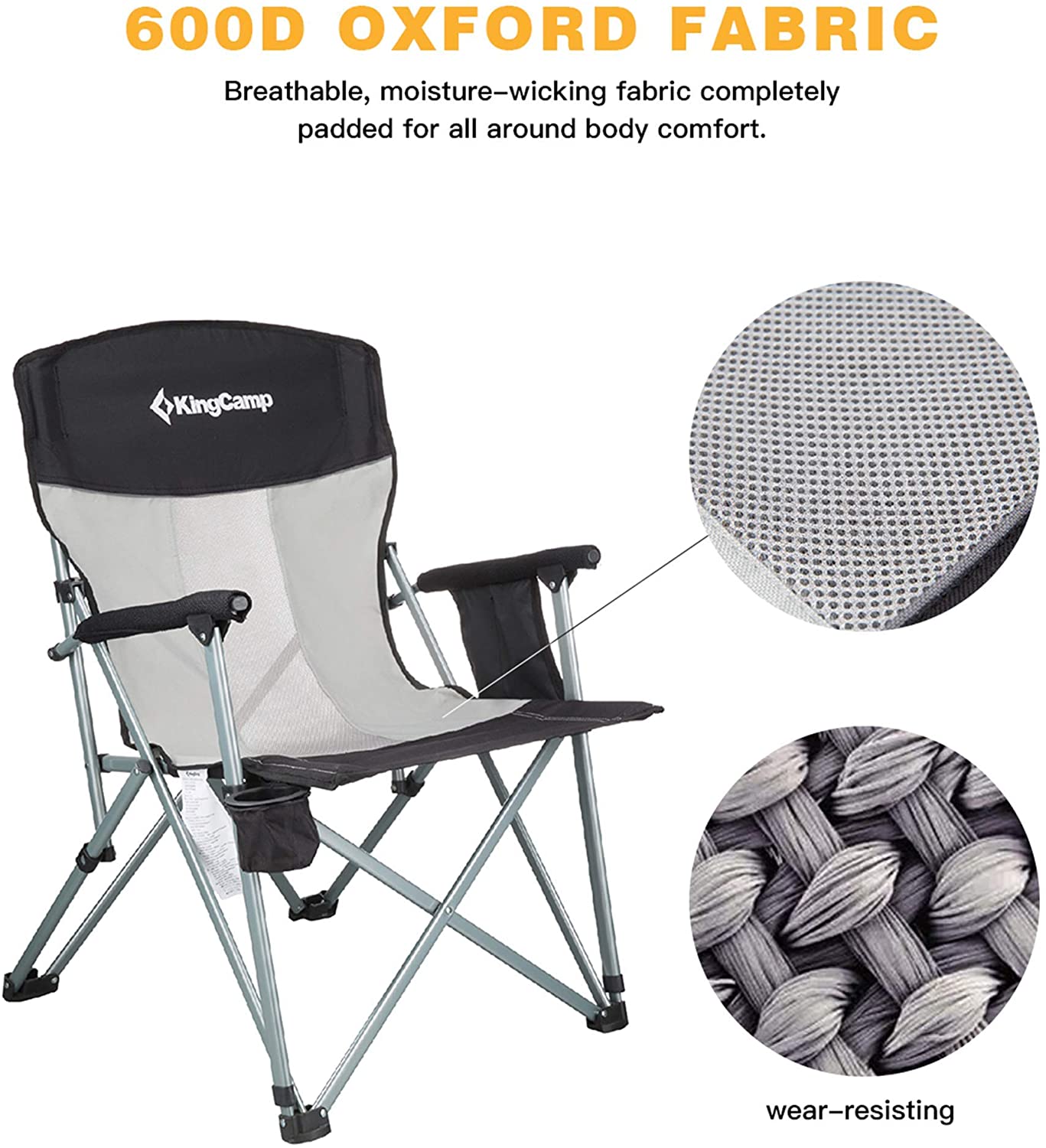 kingcamp-folding-lightweight-camping-chair-with-breathable-mesh-back image 7