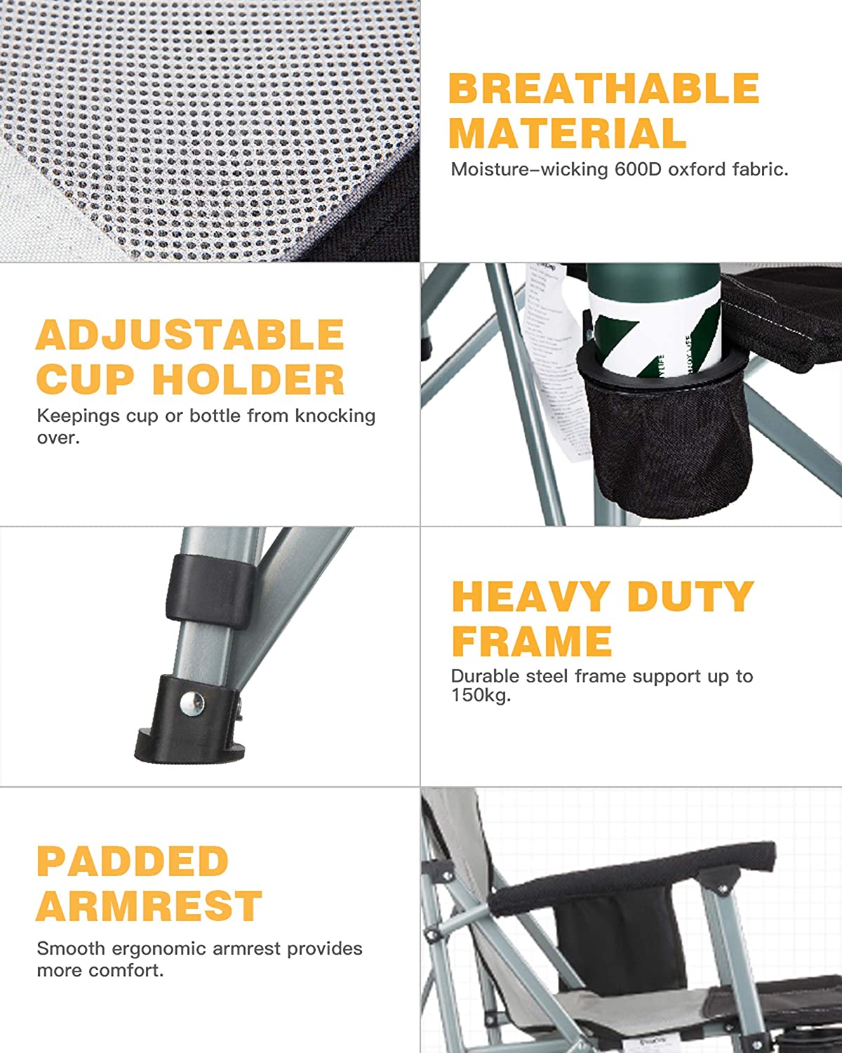 kingcamp-folding-lightweight-camping-chair-with-breathable-mesh-back image 8