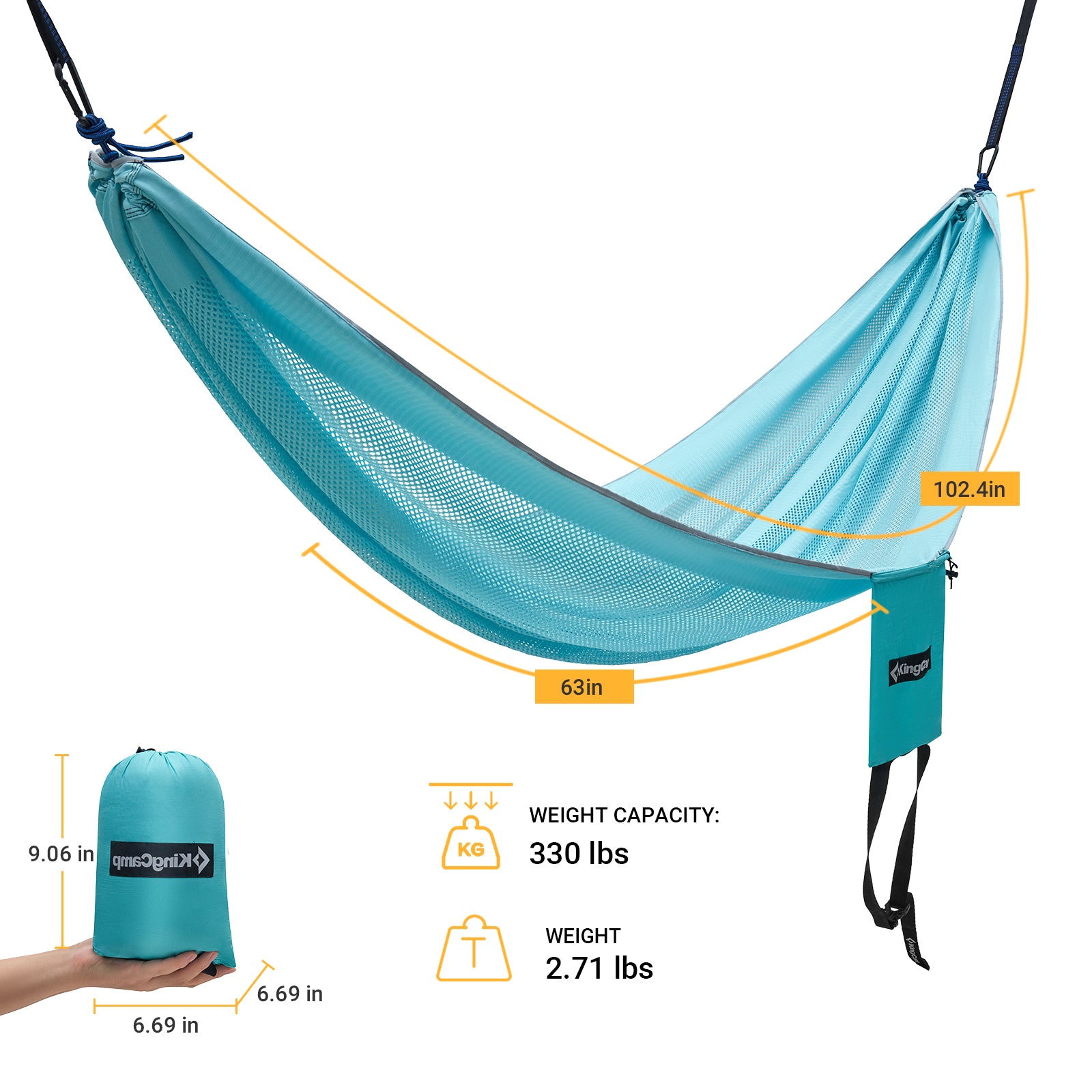 kingcamp-single-breathable-lightweight-hammock-portable-mesh-hammock-with-carabi image 8