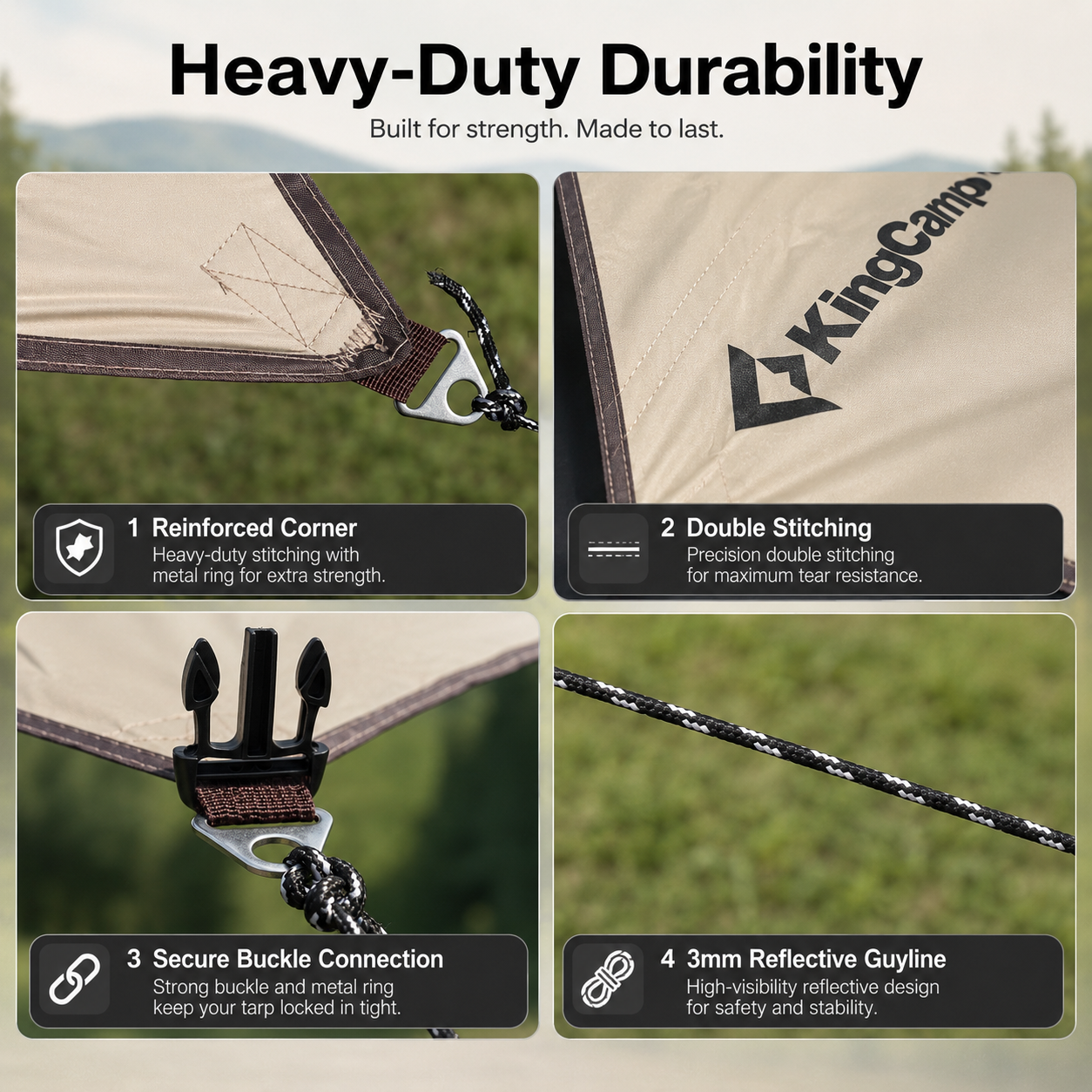 kingcamp-hexa-blackout-heavy-duty-tarp-shelter image 3