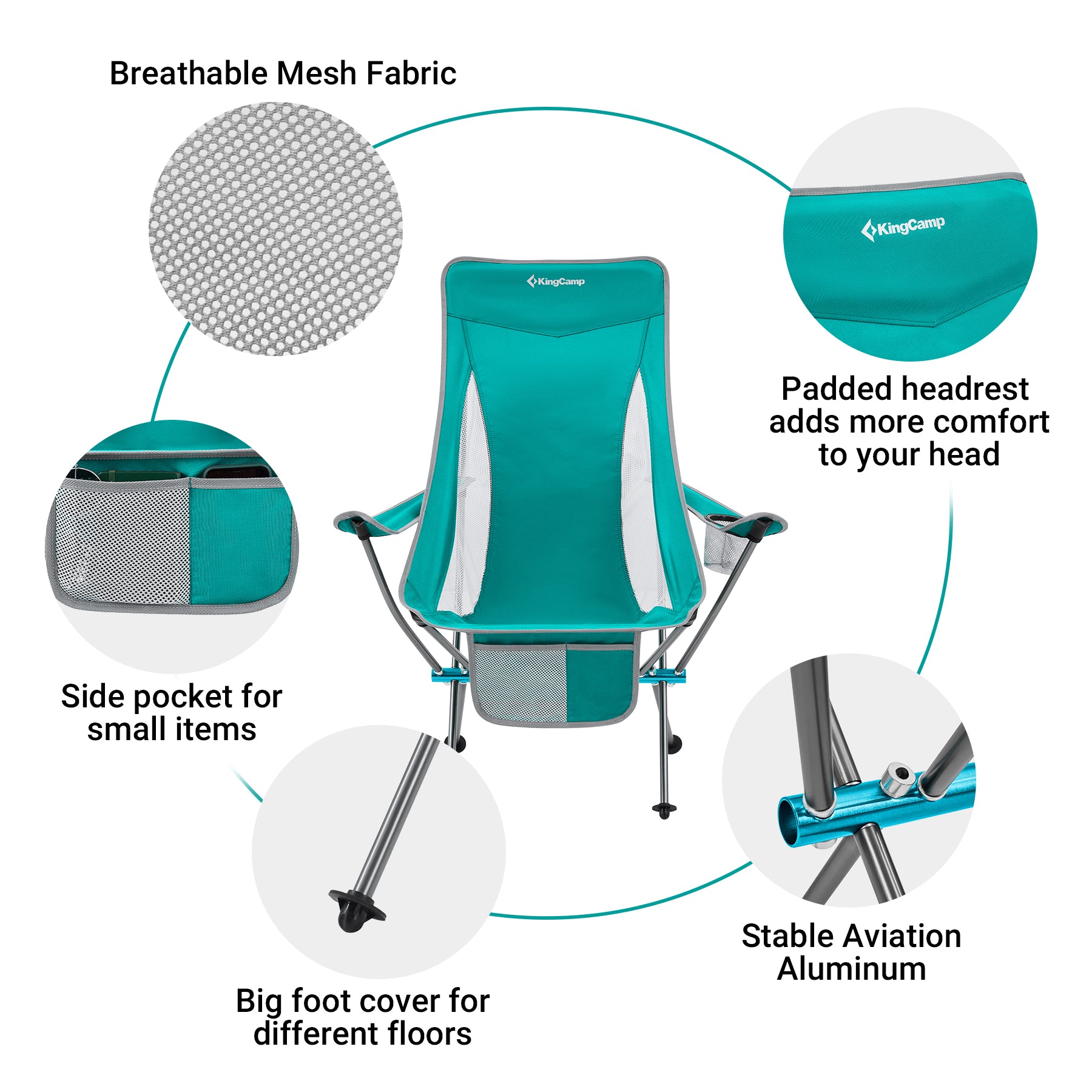 kingcamp-lightweight-highback-camping-chairs-aluminum-alloy image 7