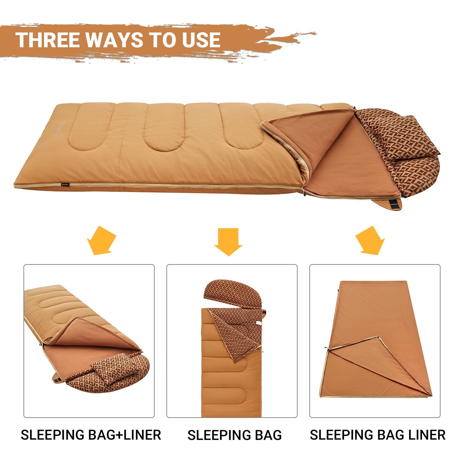 kingcamp-3-in-1-sleeping-bag-with-removable-liner image 7