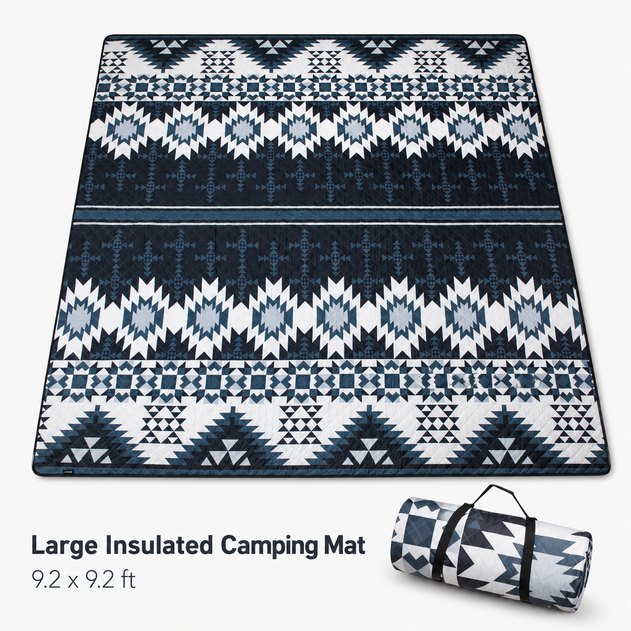 kingcamp-isiay-max-2-8-extra-large-waterproof-camping-tent-mat-aztec-pattern image 3