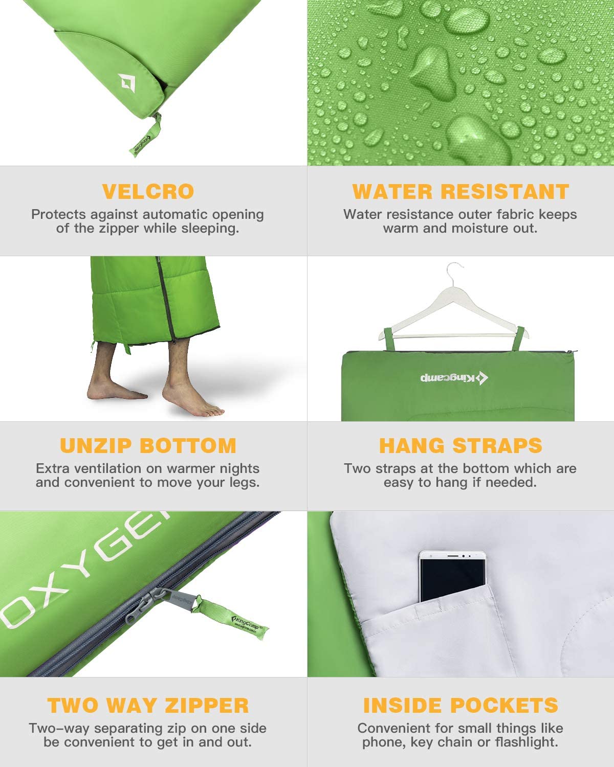 kingcamp-joinable-envelope-lightweight-adults-sleeping-bags image 4