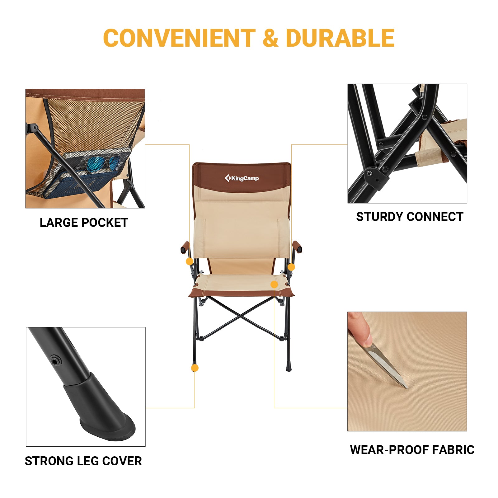 kingcamp-lumbar-support-folding-camping-chair-high-back-ergonomic-with-carry-bag image 5