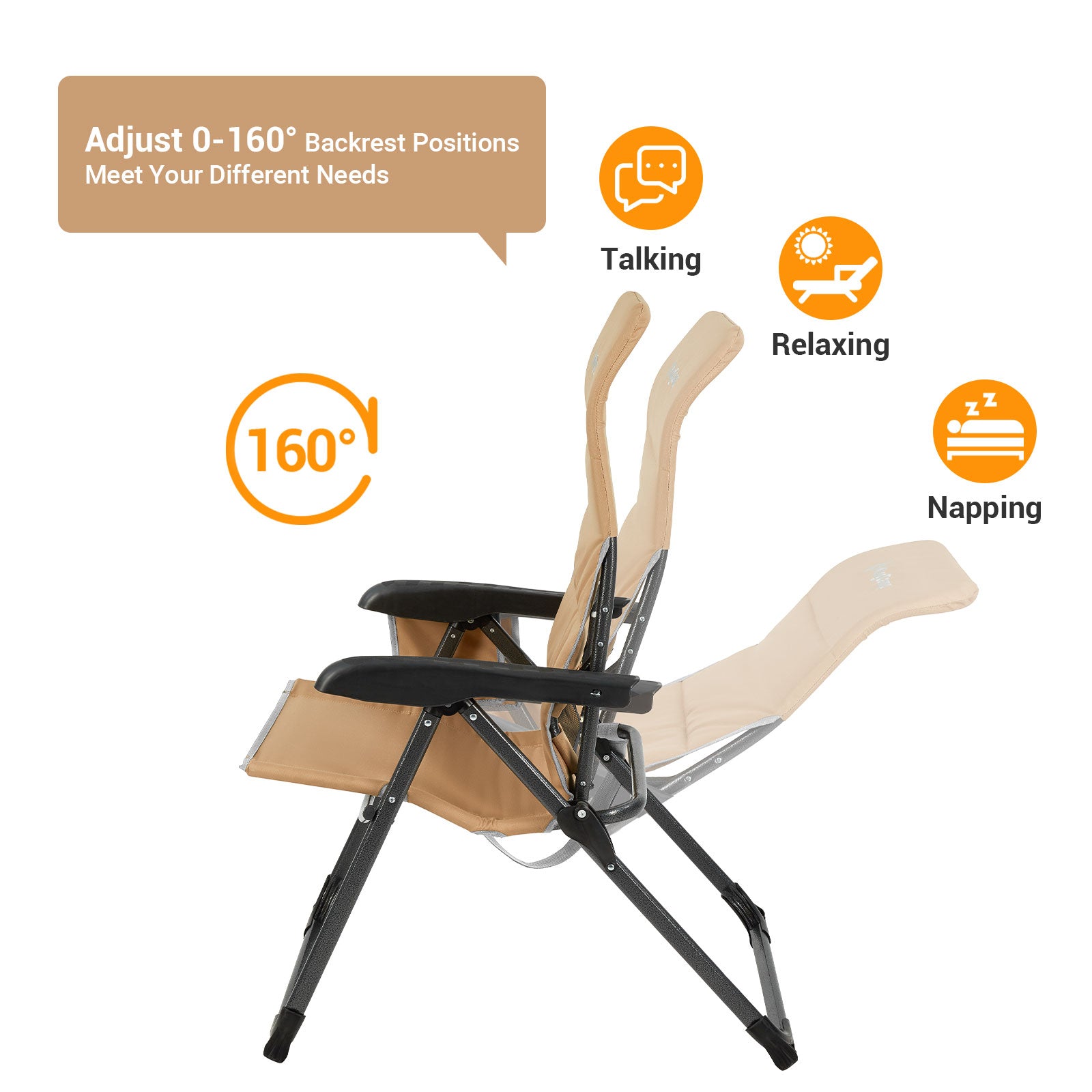 kingcamp-ergonomics-adjustable-high-back-camping-chair-3-position-reclining-outd image 3