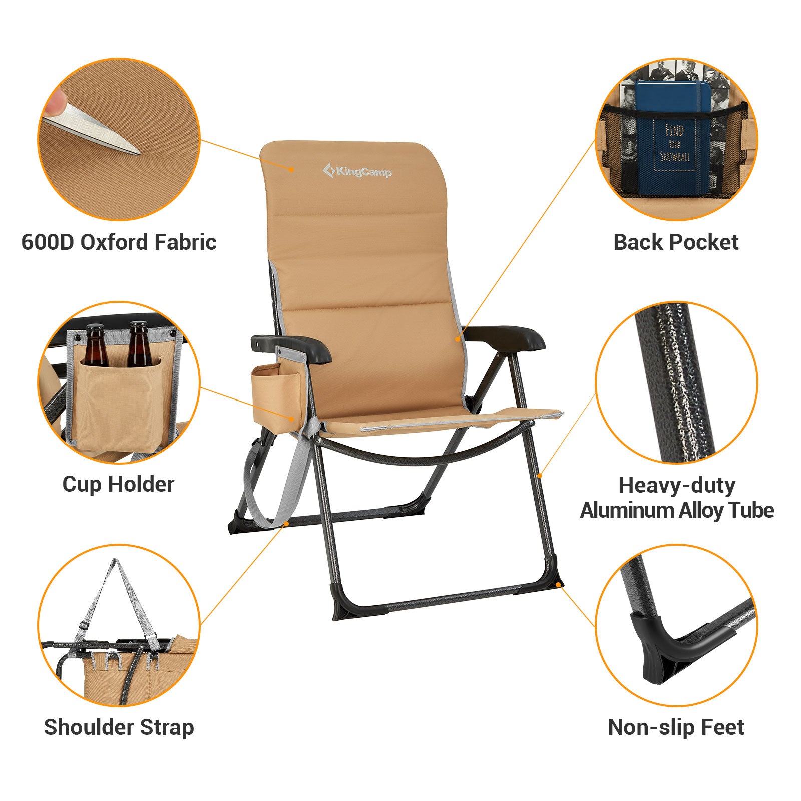 kingcamp-ergonomics-adjustable-high-back-camping-chair-3-position-reclining-outd image 5