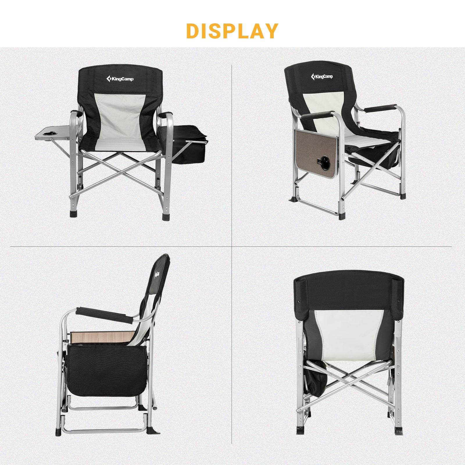 kingcamp-oversized-padded-folding-director-chair-with-cooler-bag image 5