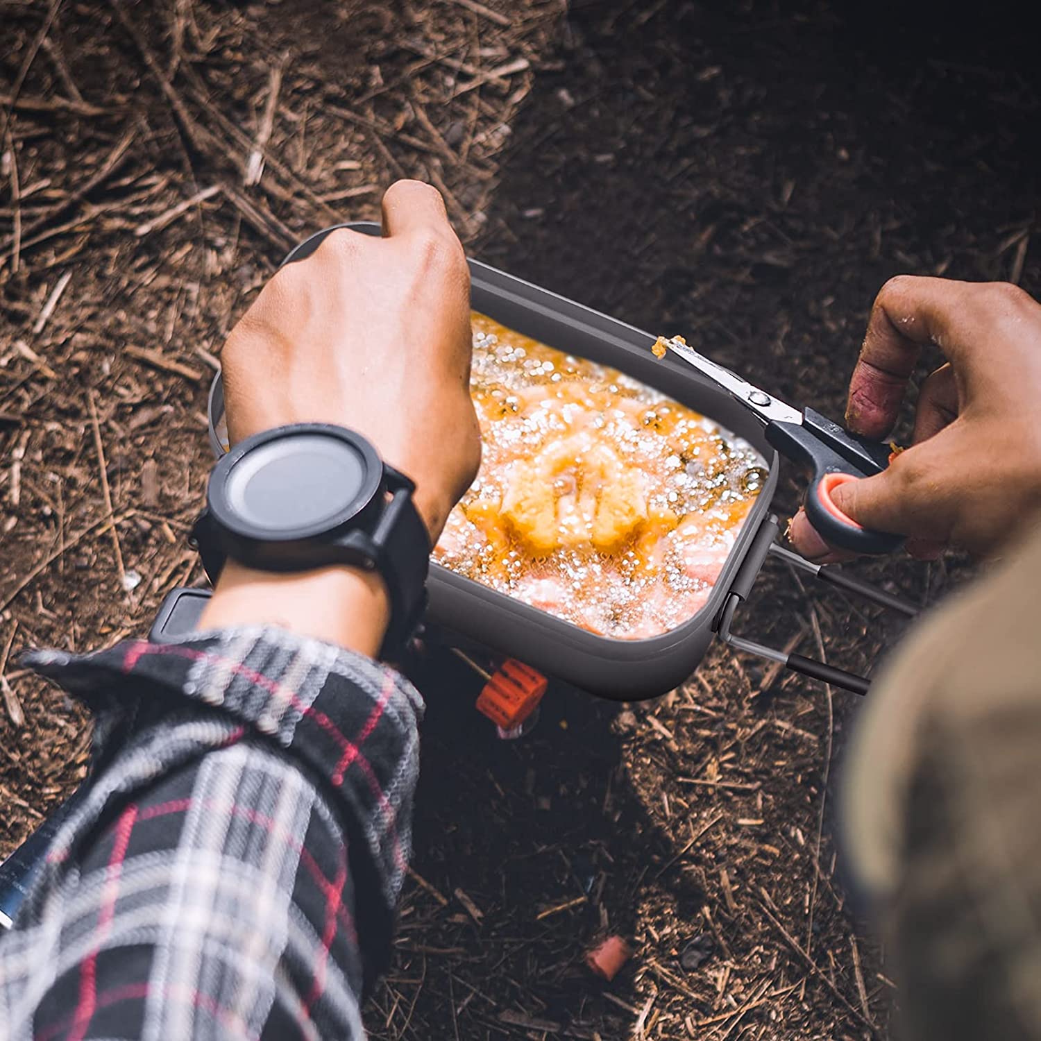 kingcamp-aluminum-mess-kit-camping-cookware-portable-bento-box image 6